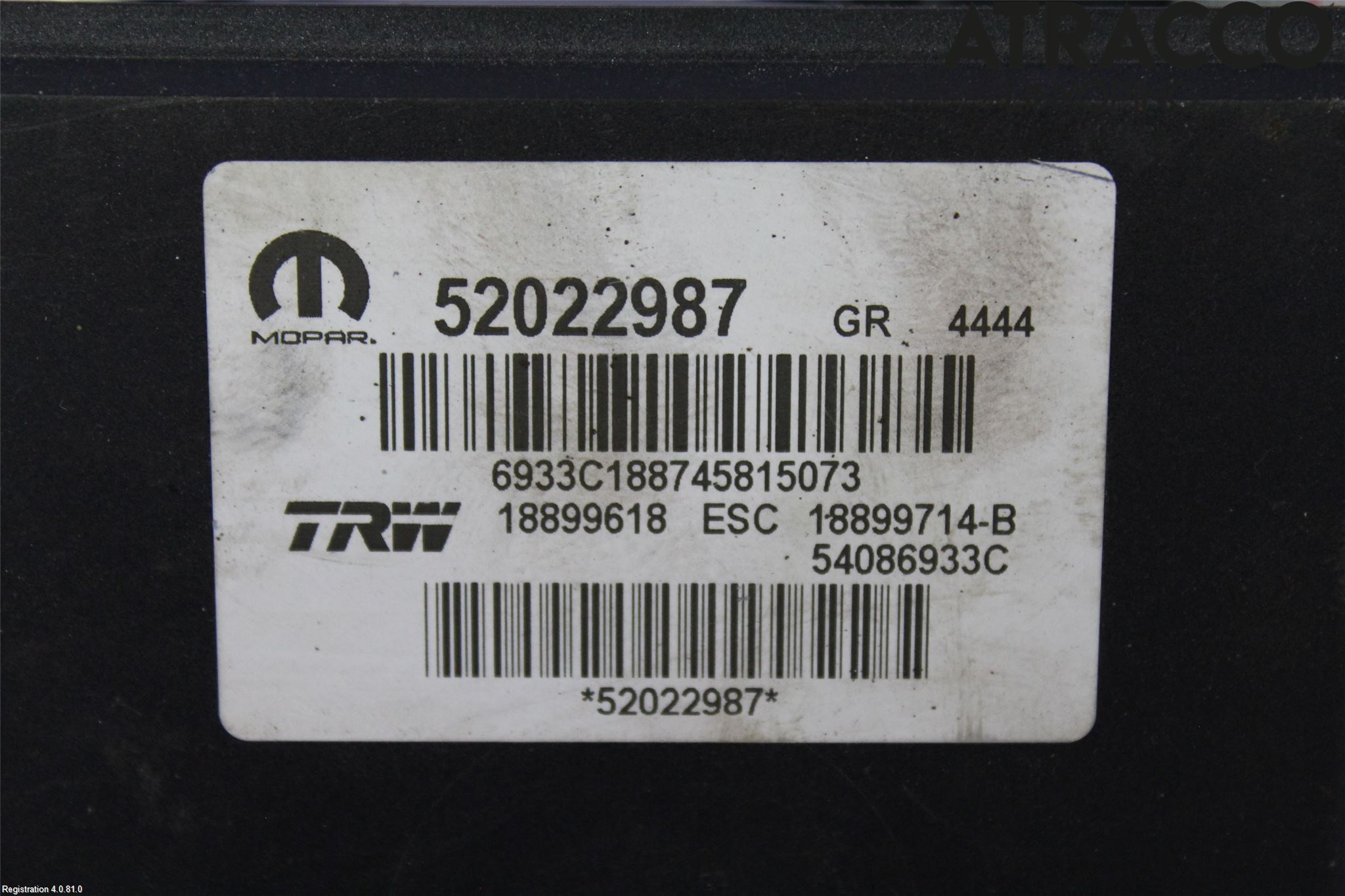 Fiat 500X 15- Abs Hydraulikkaggregat