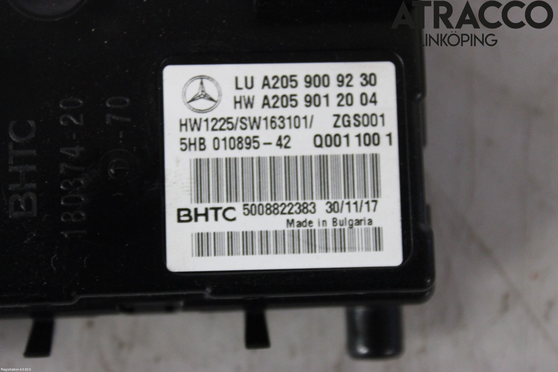 Mercedes-Benz MB C-KLASS (W205) 14-21 Varme Ac Betjening-Display