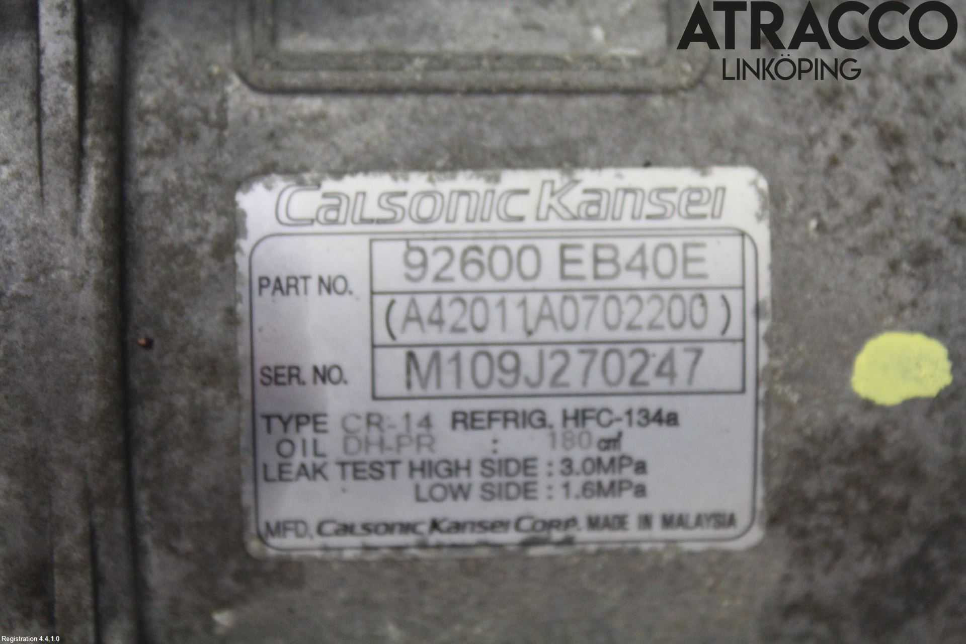 Nissan NAVARA 05-16 Varme Ac Kompressor