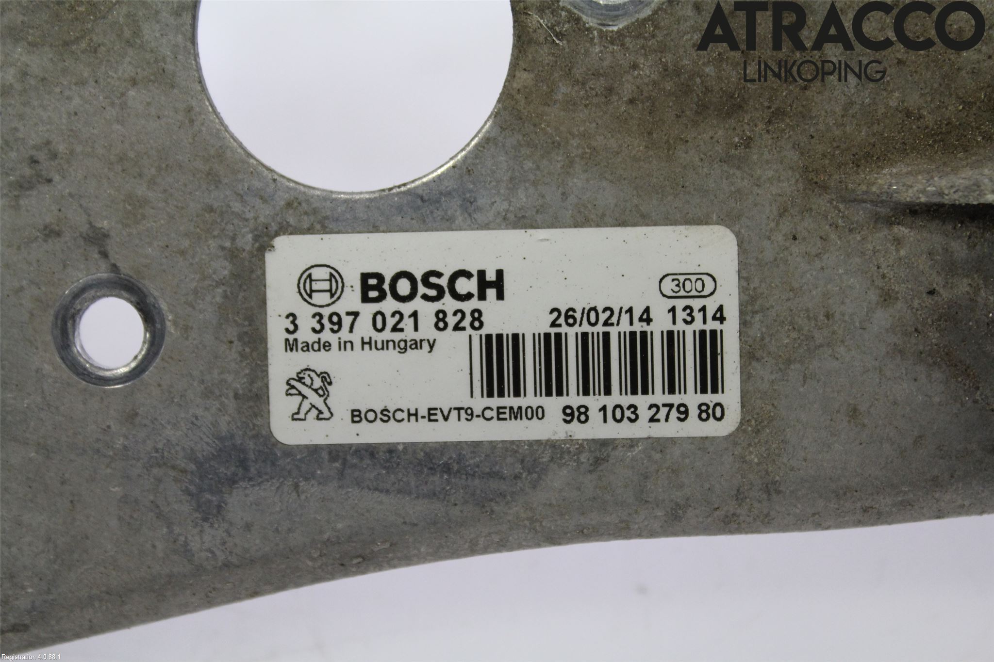 Peugeot 308 14-21 Viskeroverføring Frontrute