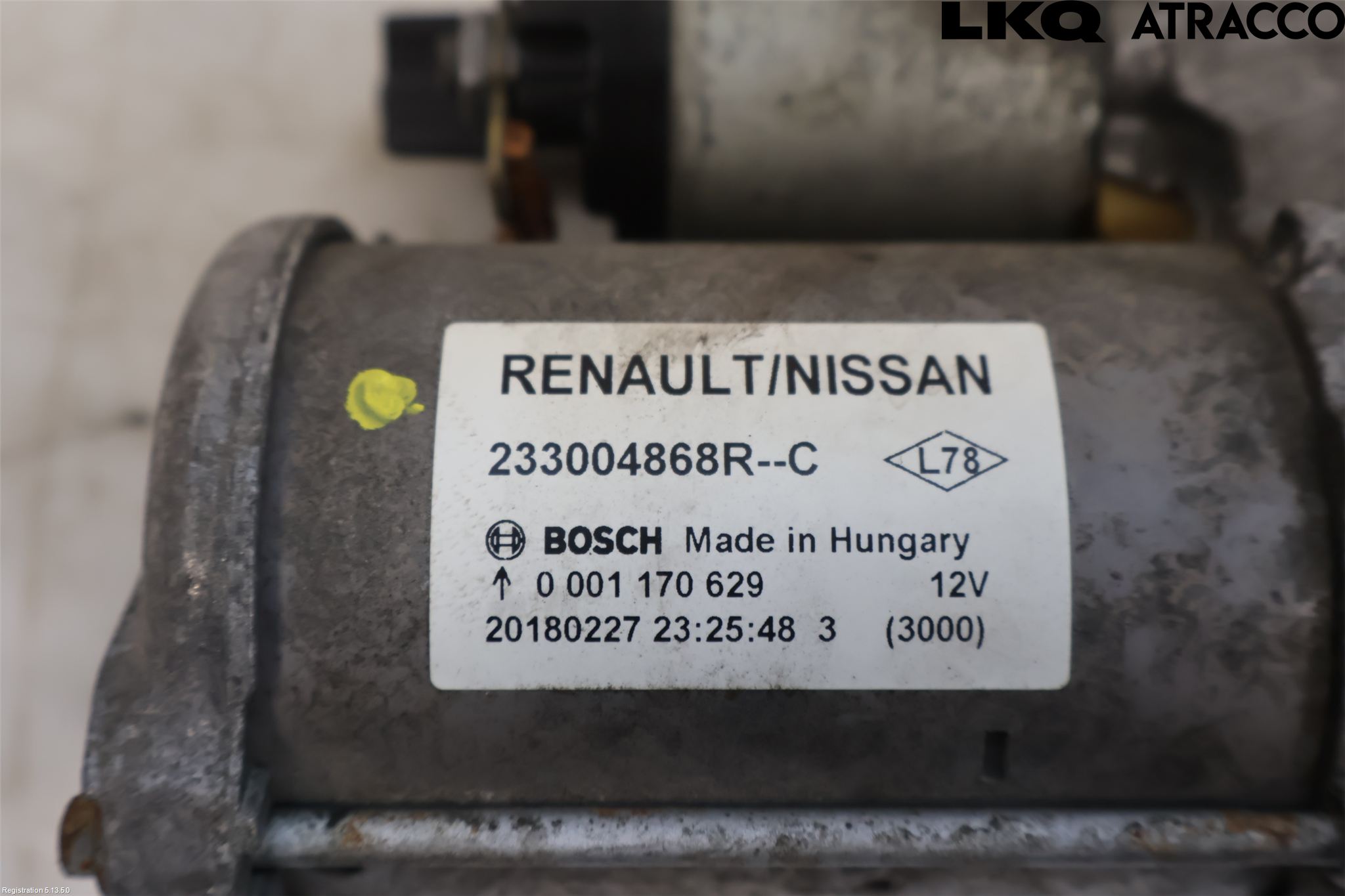 Renault MEGANE IV 16-23 Startmotor Diesel