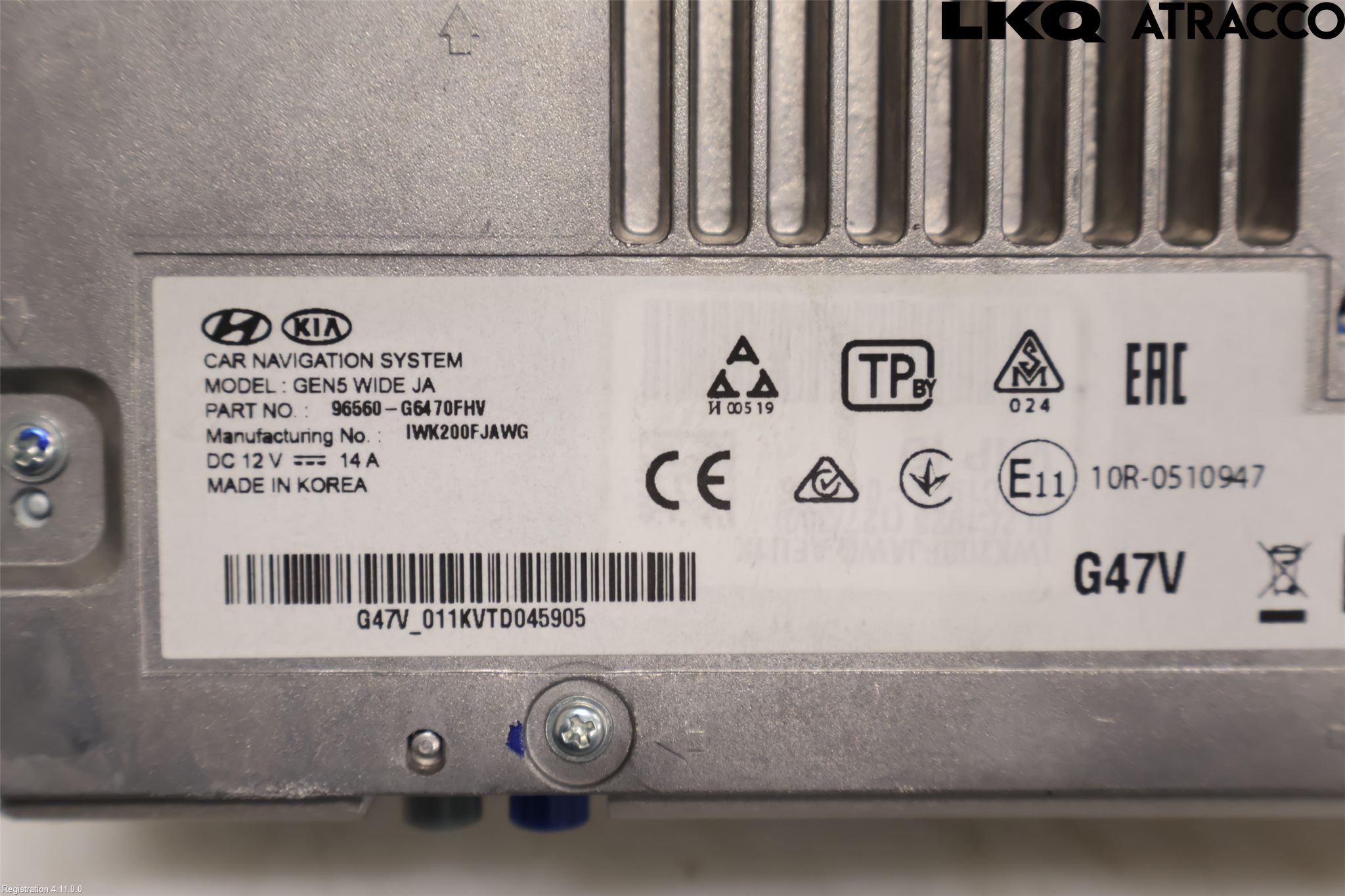 Kia PICANTO 17- Stereo Radio