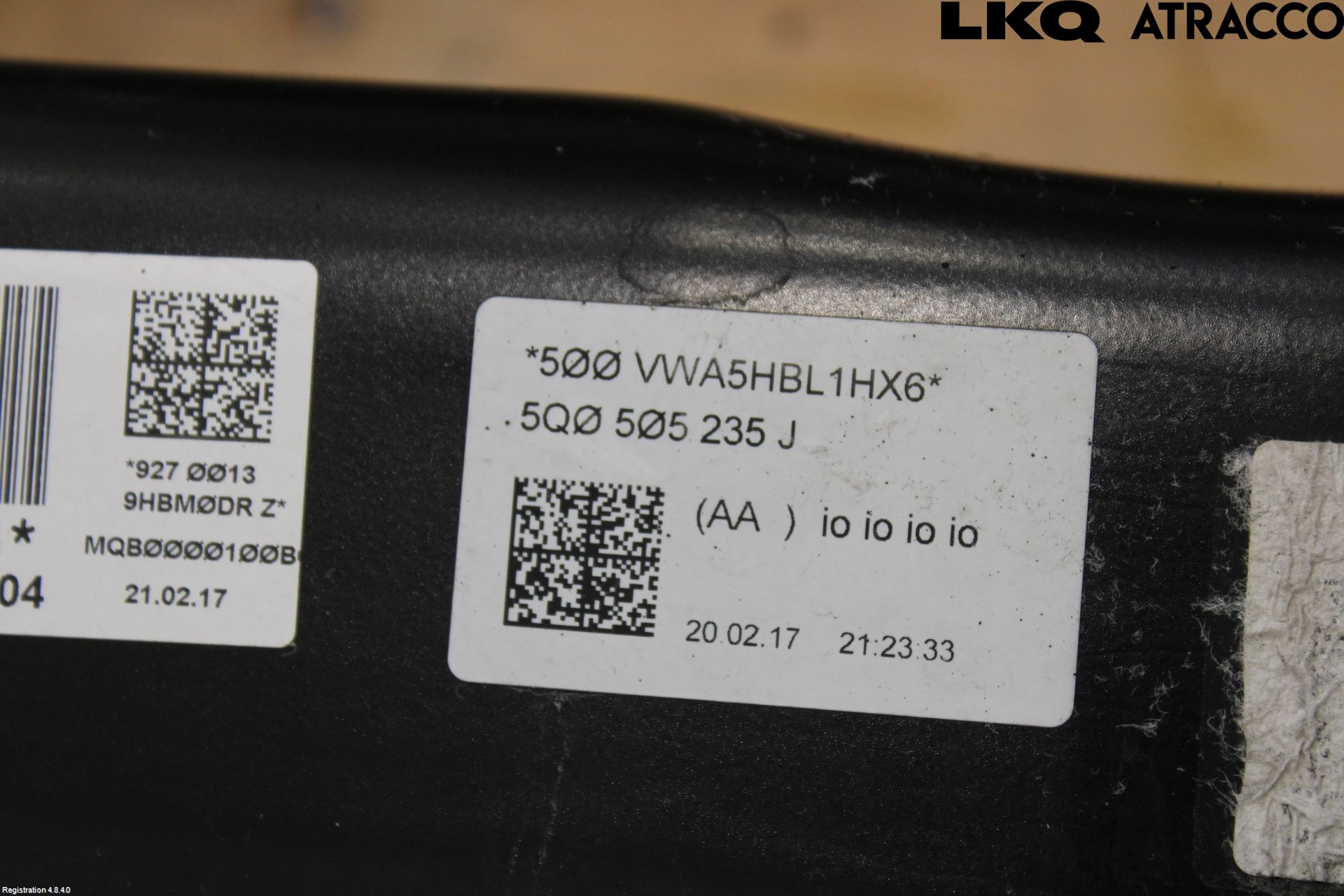 Volkswagen VW GOLF / E-GOLF VII 13-20 Bakaksel Feste Travers-Ramme