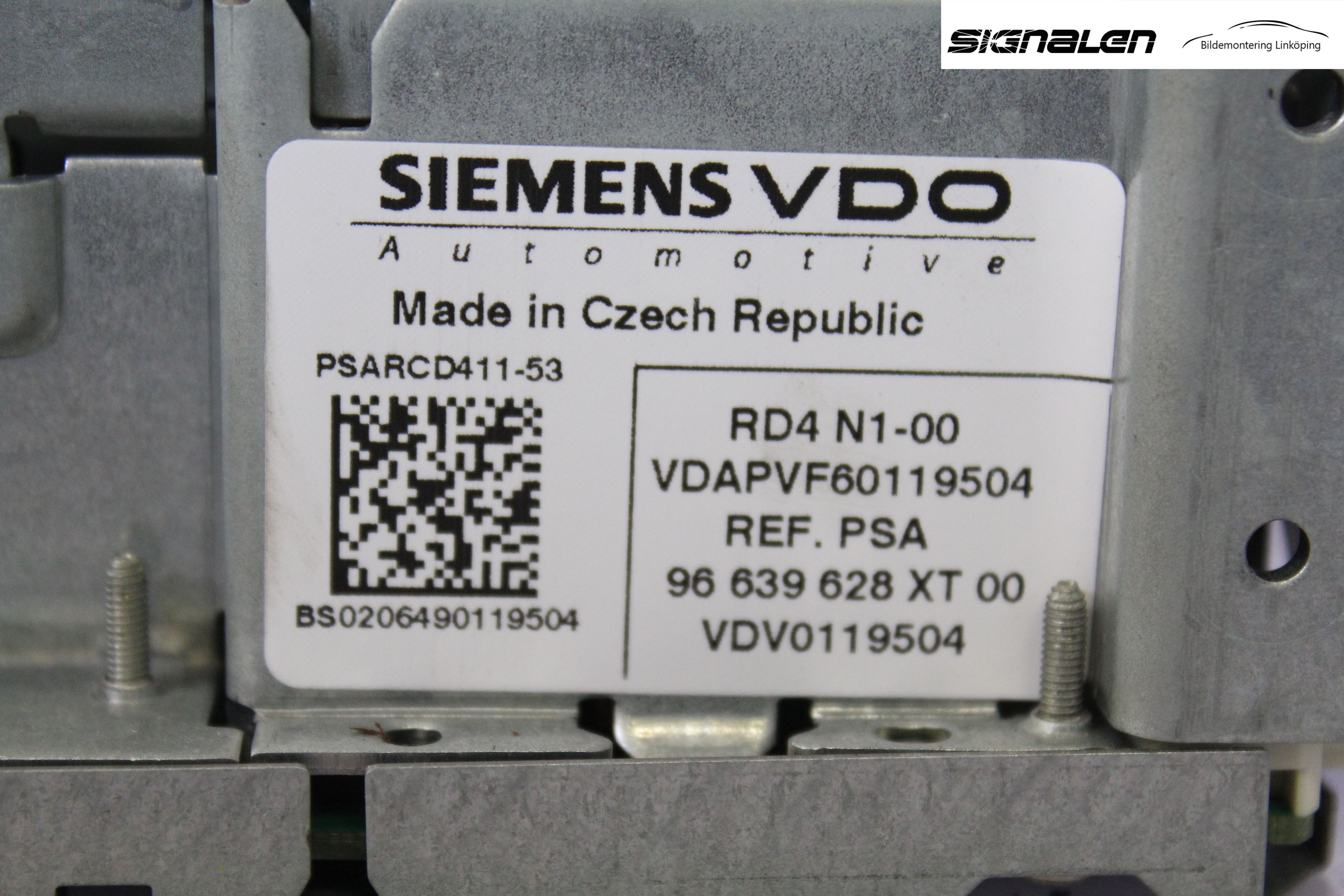 Peugeot 207 Stereo Radio Med Cd