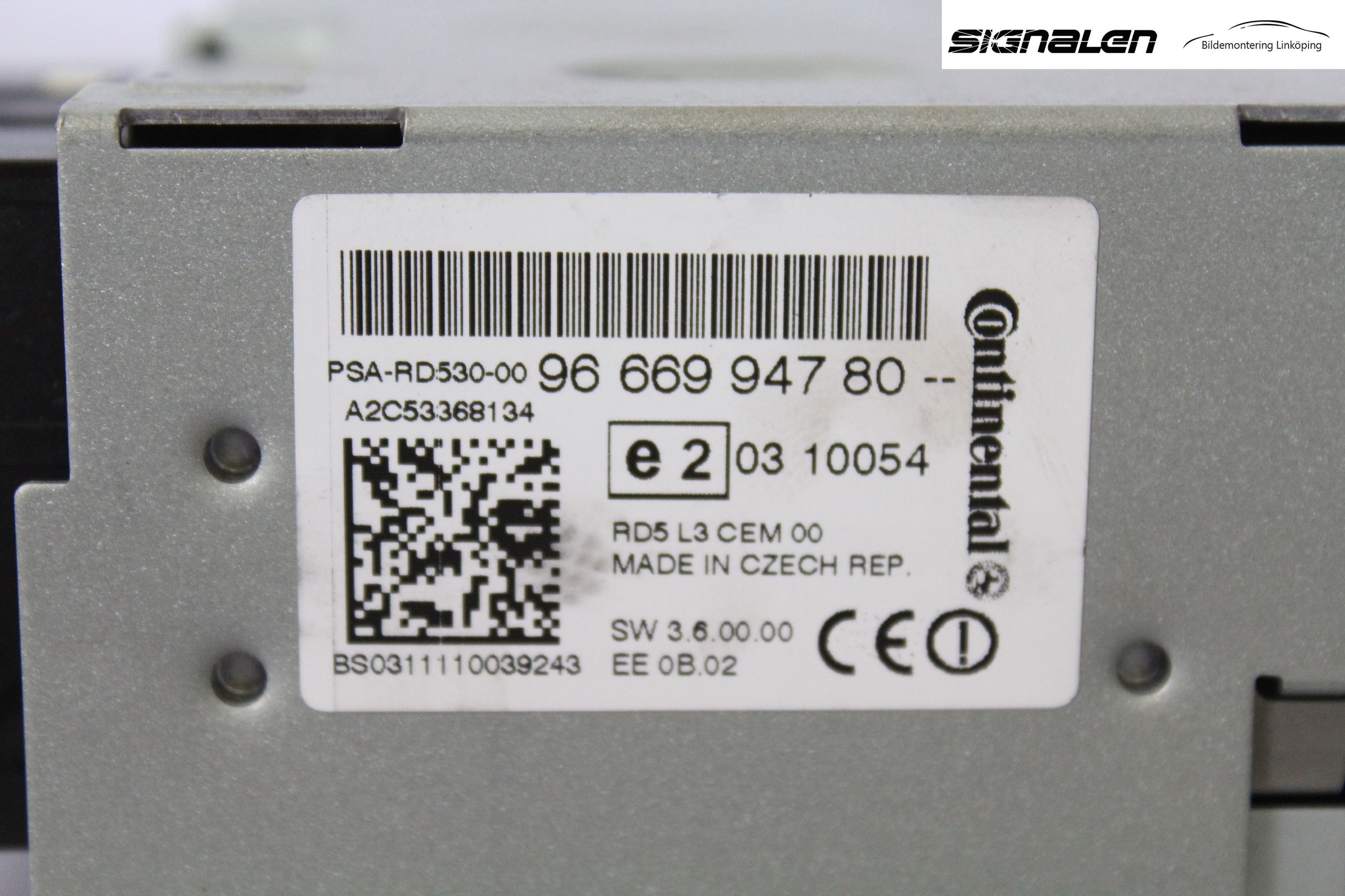 Citroen C4 II 11-18 Stereo Radio Med Cd