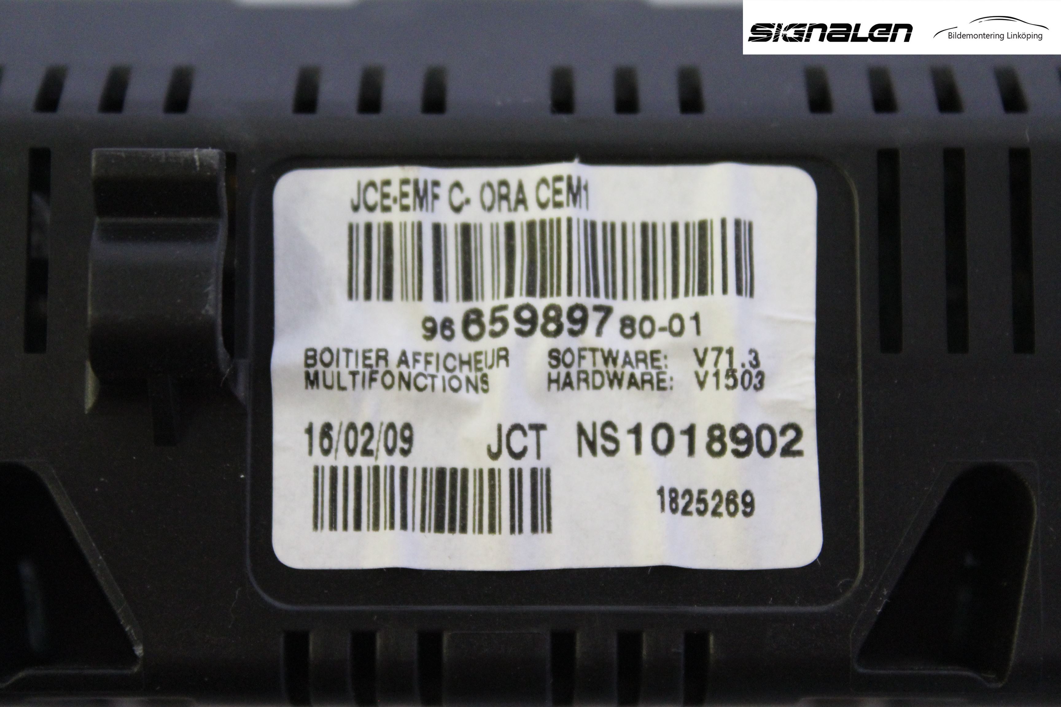 Citroen BERLINGO 08-18 Kjørecomputer