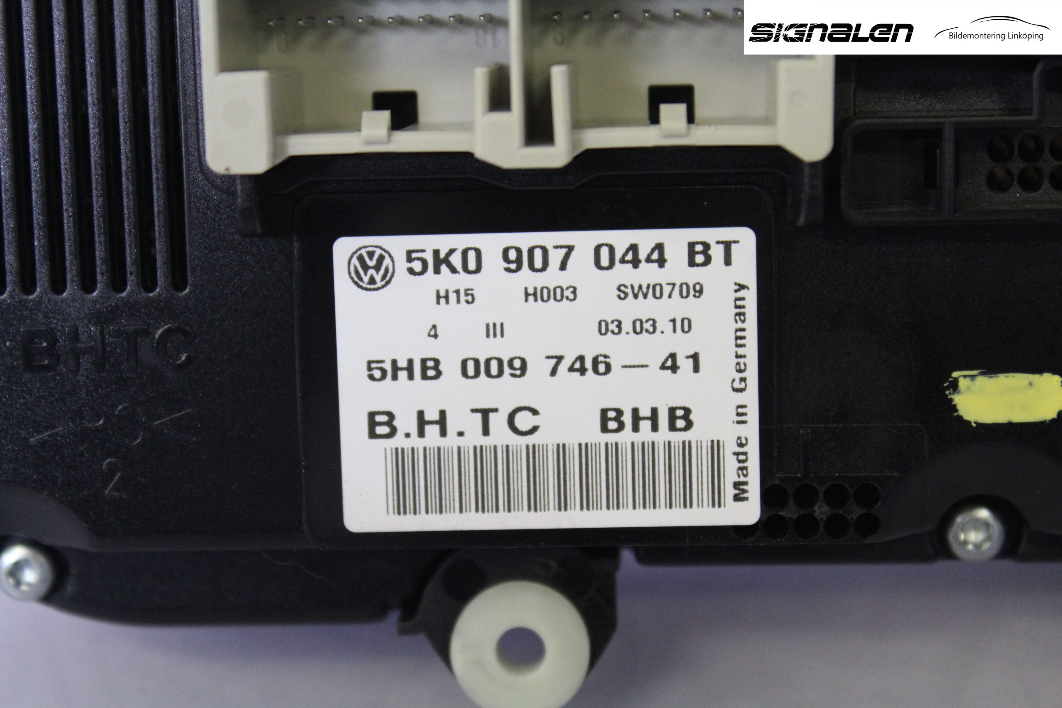Volkswagen VW GOLF VI 09-13 Varme Ac Betjening-Display