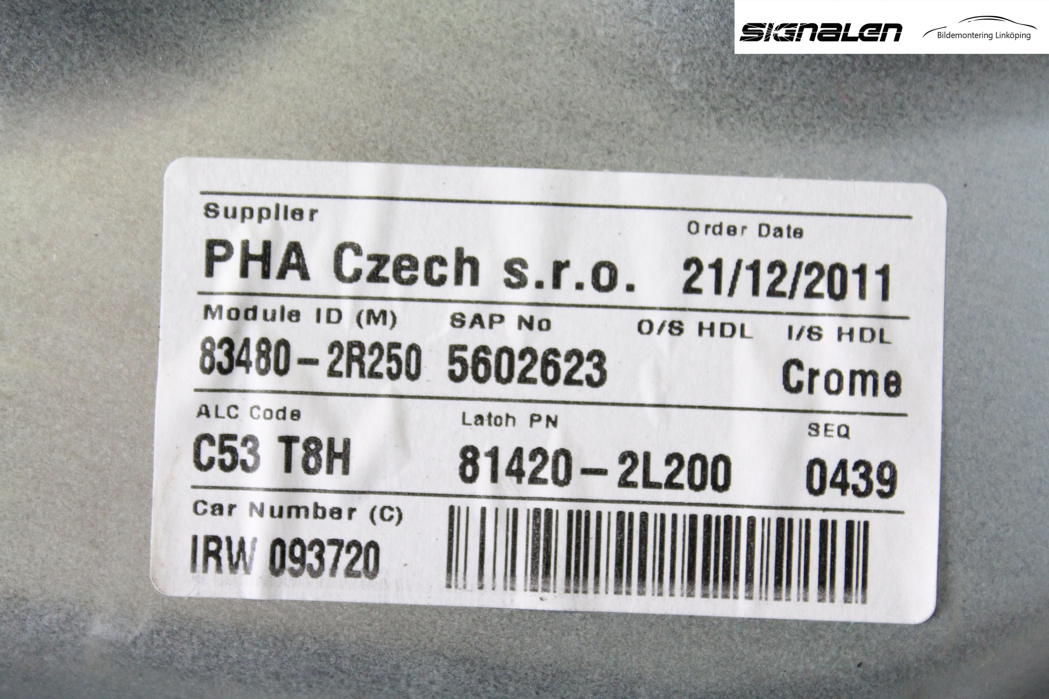 Hyundai i30 FD 07-12 Vindusheis