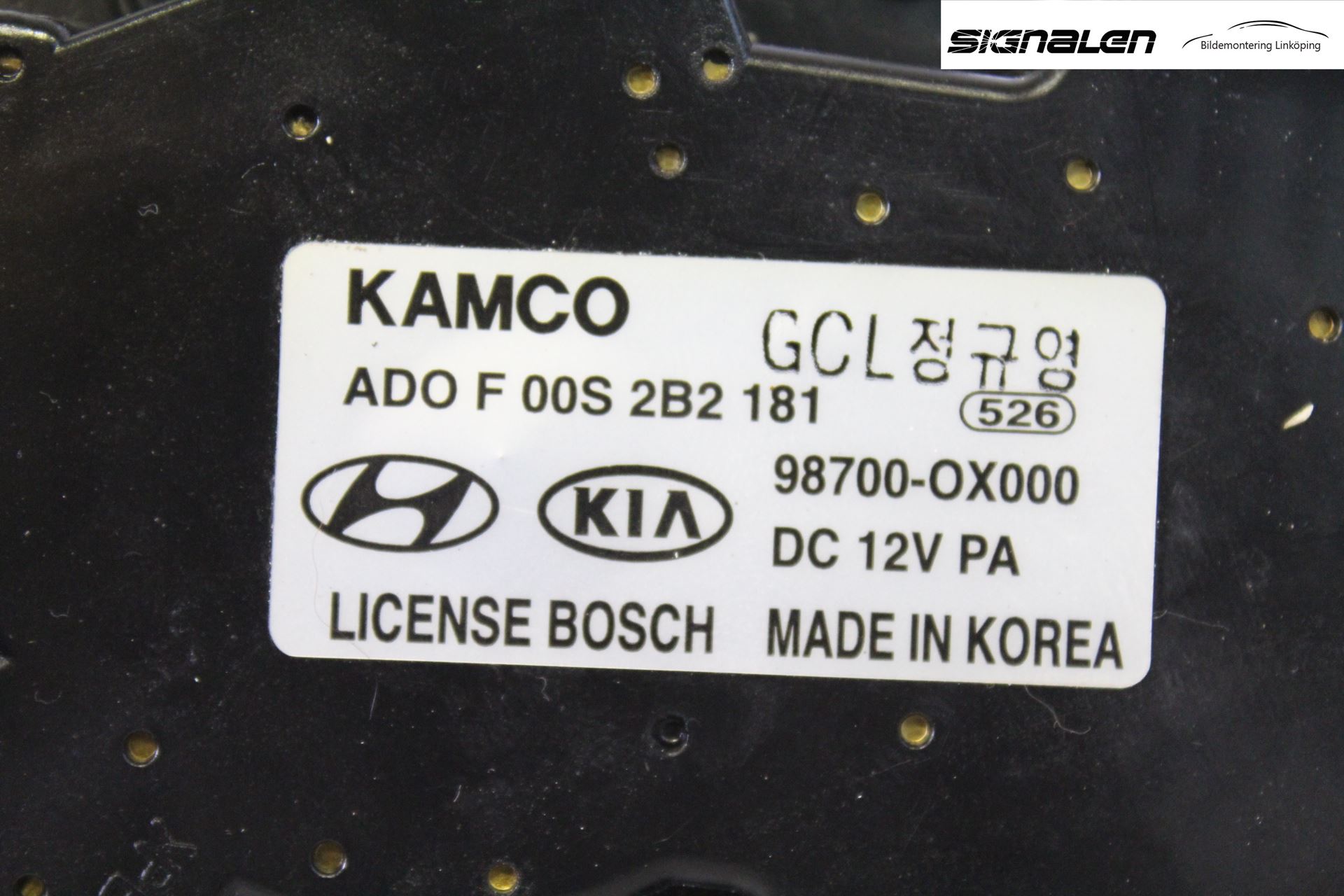 Hyundai i10 PA 08-13 Viskermotor Bakluke