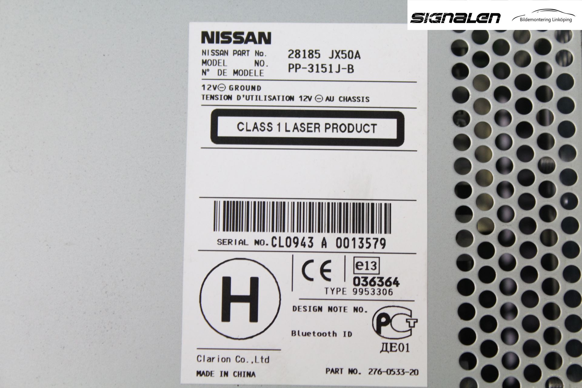 Nissan NV200/NV200 COMBI Stereo Radio Med Cd
