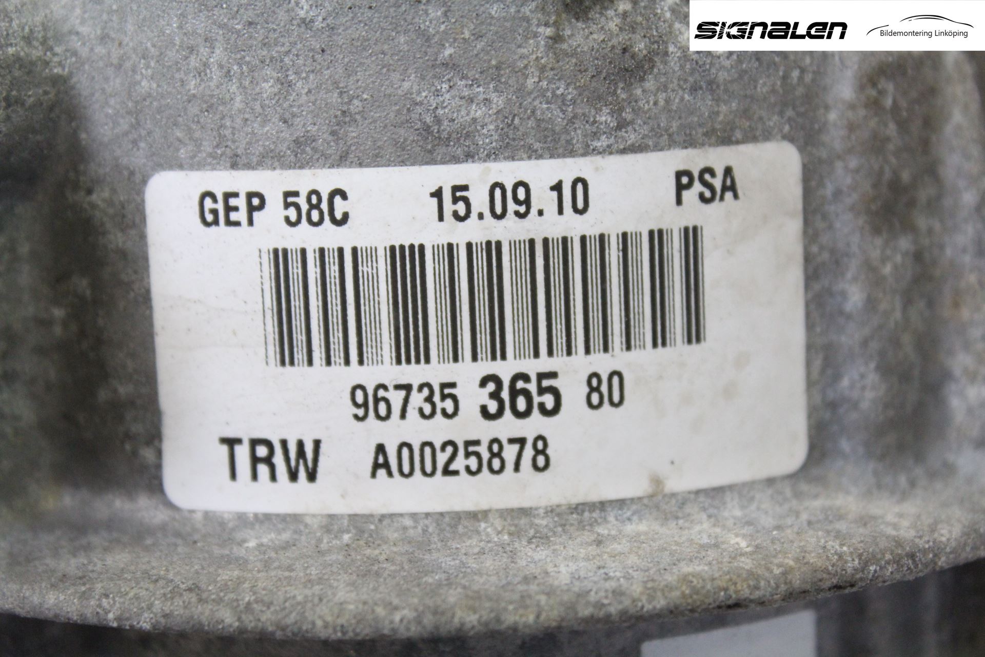 Peugeot 308 08-13 Servostyring Eletrisk Pumpe