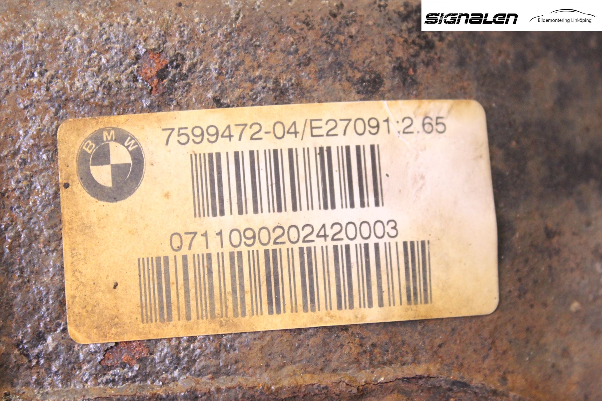 BMW 1 F20/F21 11-19 Bakaksel Kardang Bak -Diff