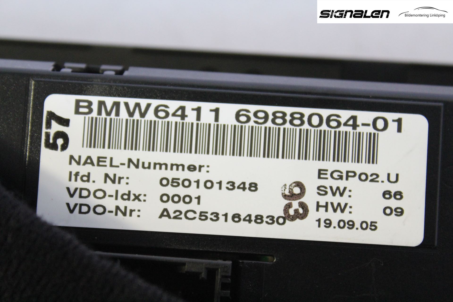 BMW 3 E90/91 SED/TOU 05-12 Varme Ac Betjening-Display