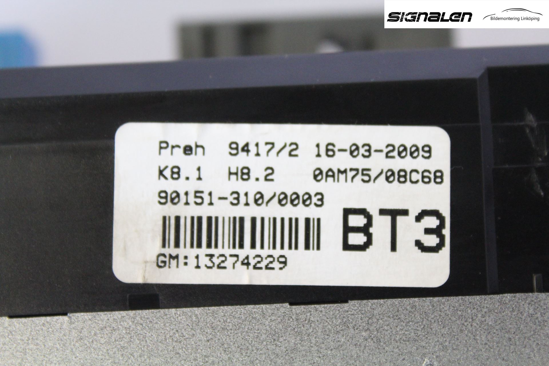 Opel ZAFIRA B 06-14 Varme Ac Betjening-Display