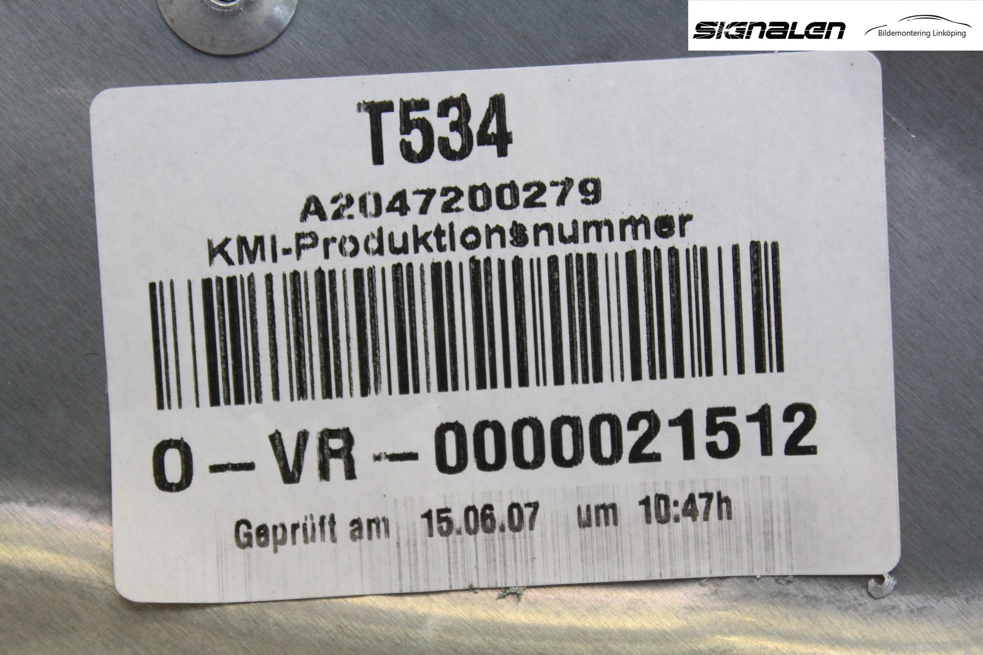 Mercedes-Benz MB C-KLASS (W204) 07-15 Vindusheis