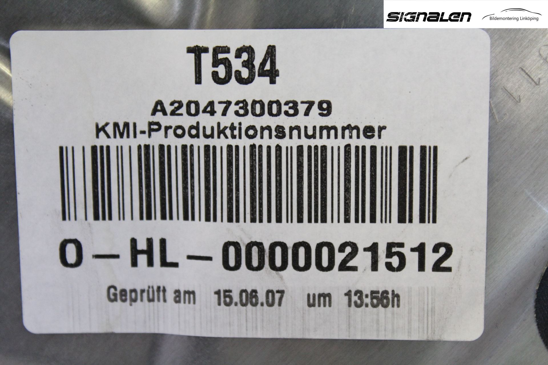 Mercedes-Benz MB C-KLASS (W204) 07-15 Vindusheis