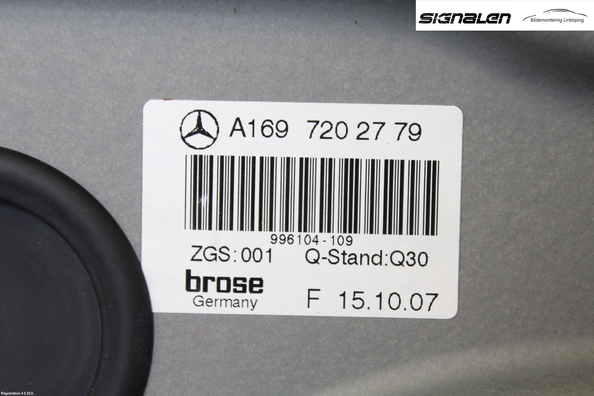 Mercedes-Benz MB B-KLASS (W245) 05-12 Vindusheis