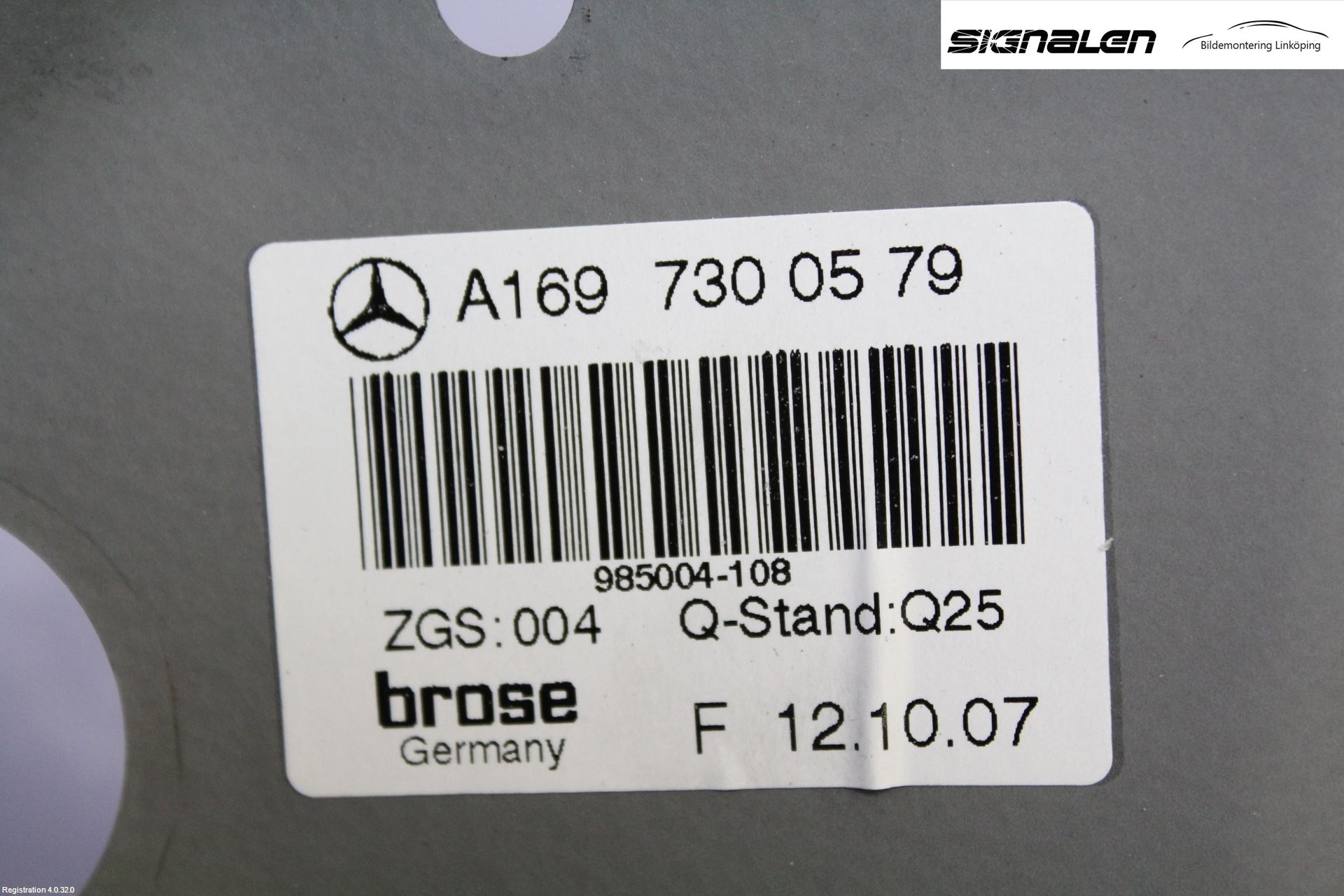 Mercedes-Benz MB B-KLASS (W245) 05-12 Vindusheis