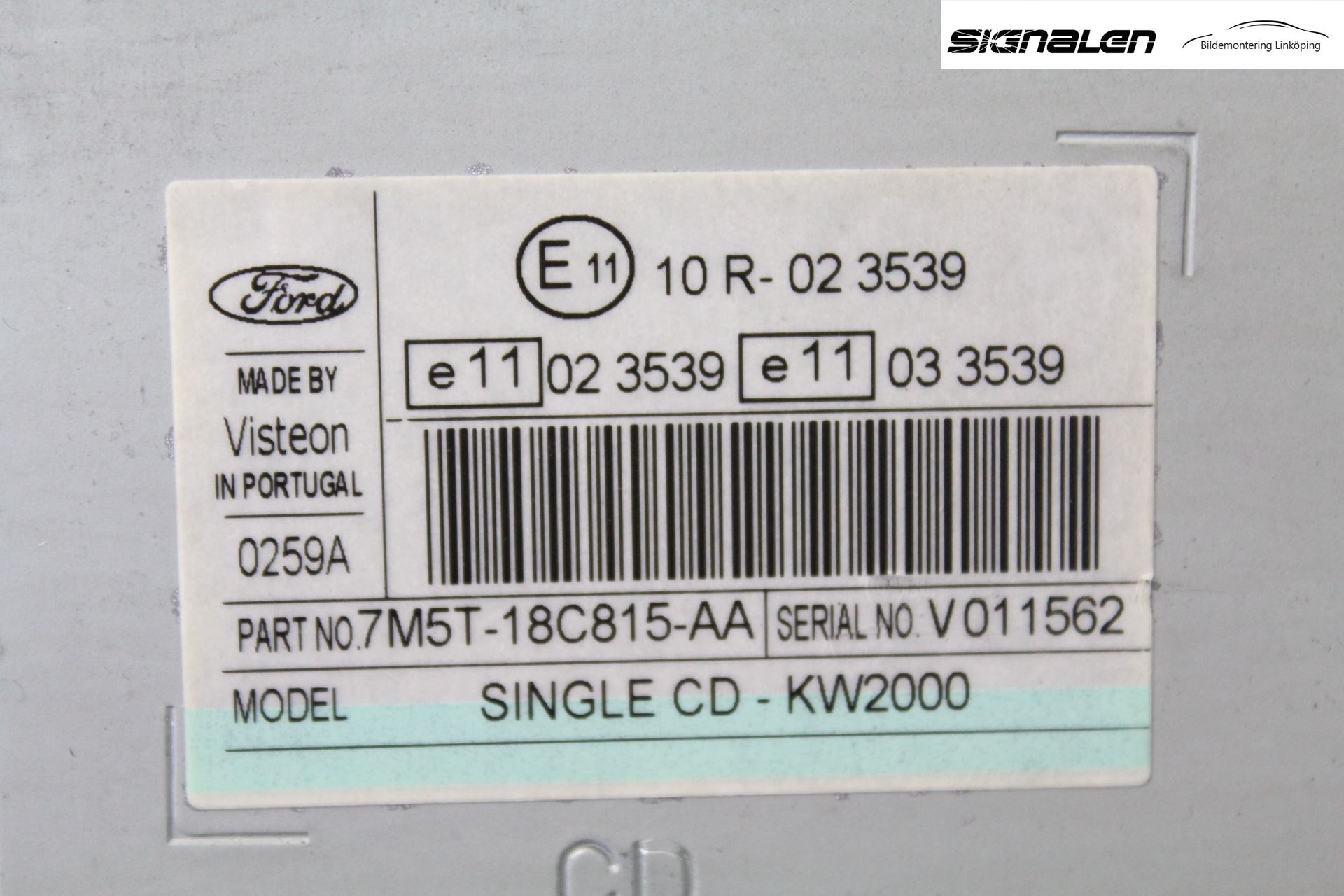 Ford FOCUS C-MAX I 07-10 Stereo Radio Med Cd