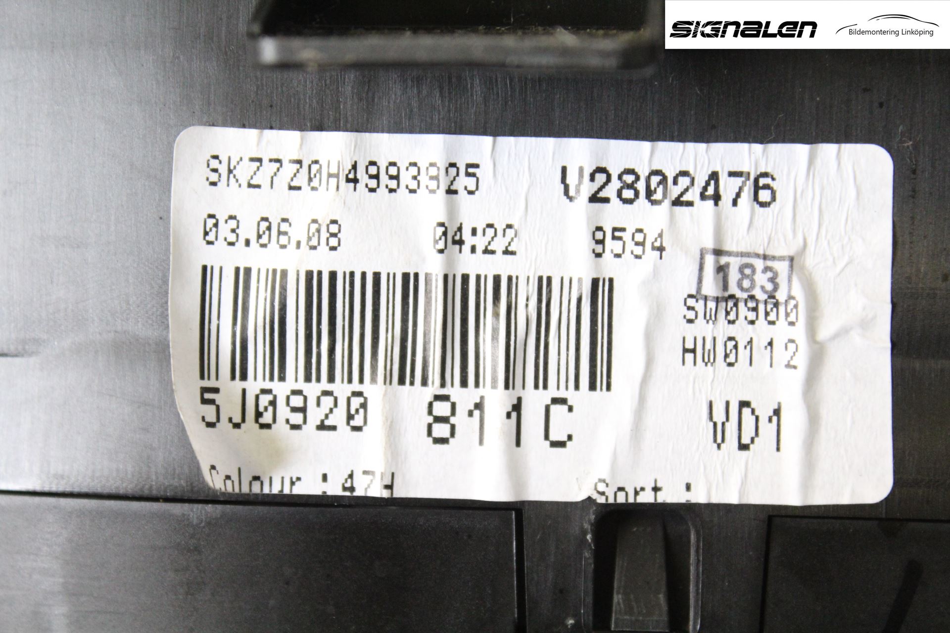 Skoda FABIA 07-14 Instr Kombinert