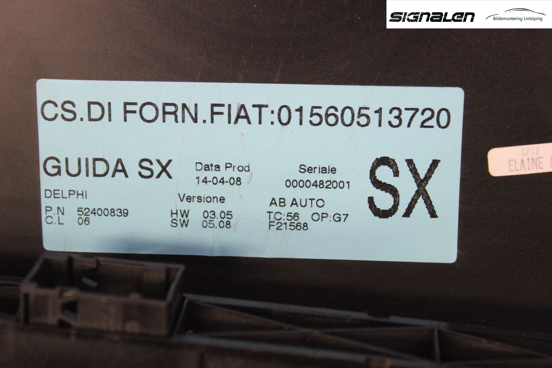 Alfa GT Varme Ac Betjening-Display