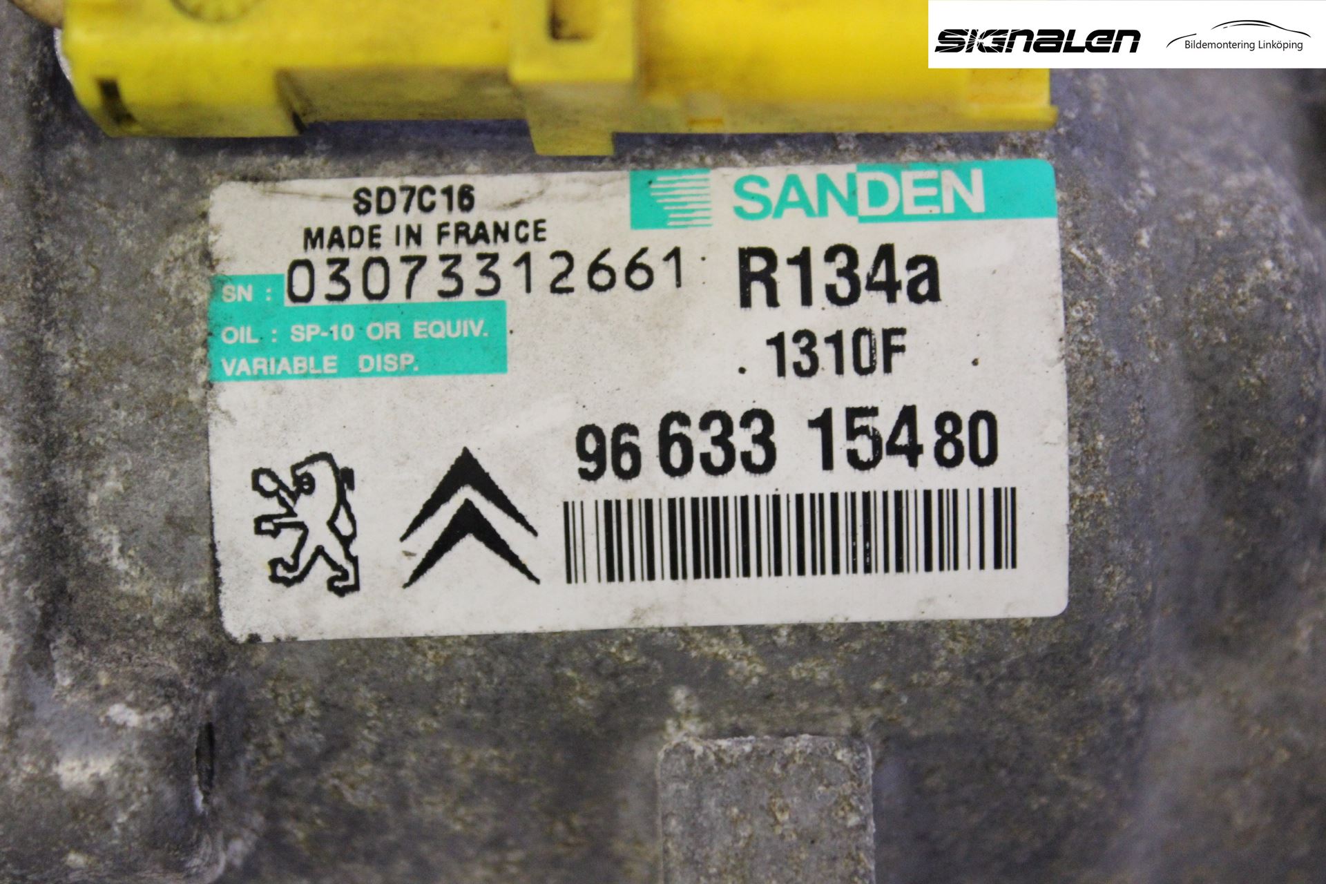 Peugeot 407 Varme Ac Kompressor