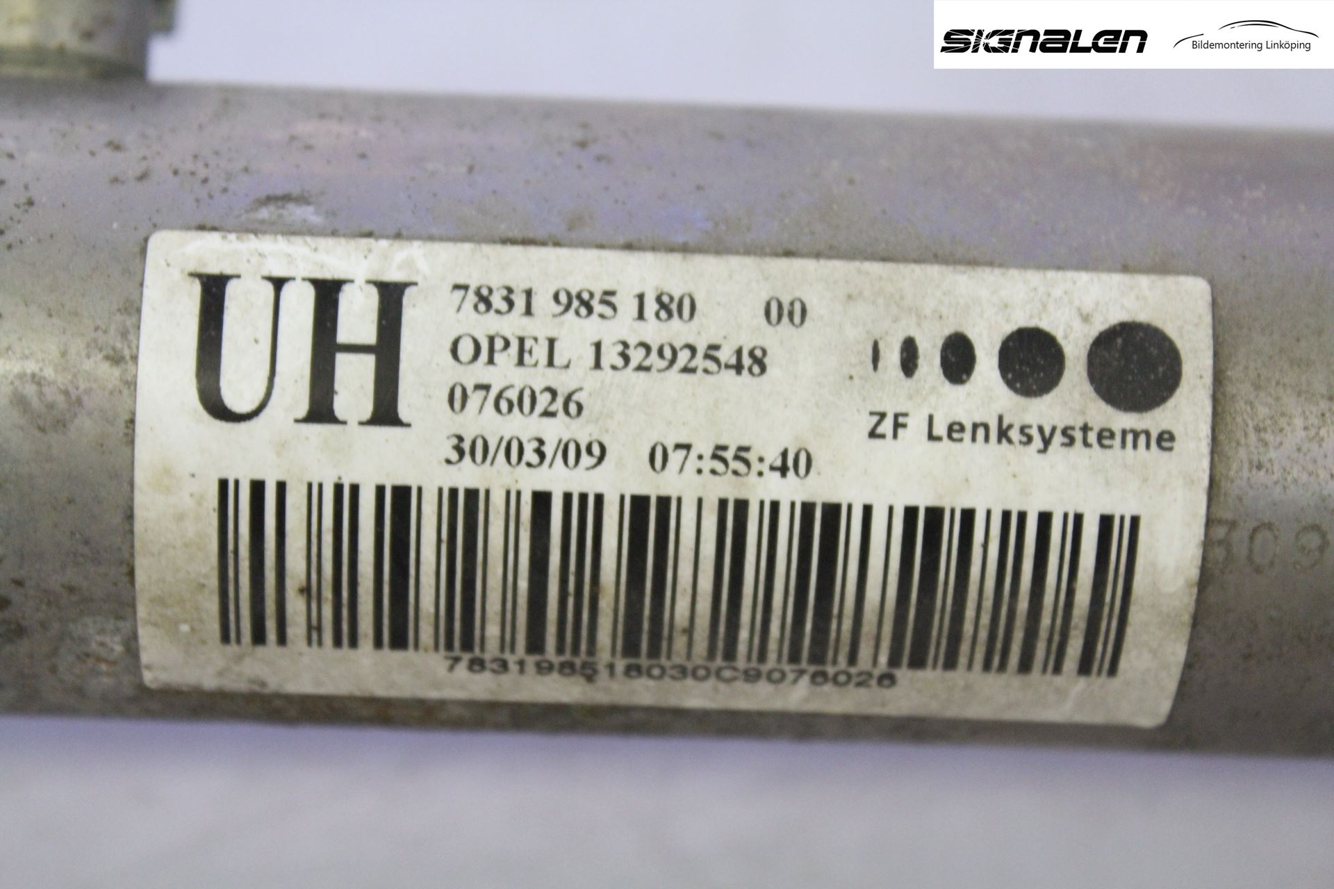Opel ZAFIRA B 06-14 Servo Snekke - Tannstang