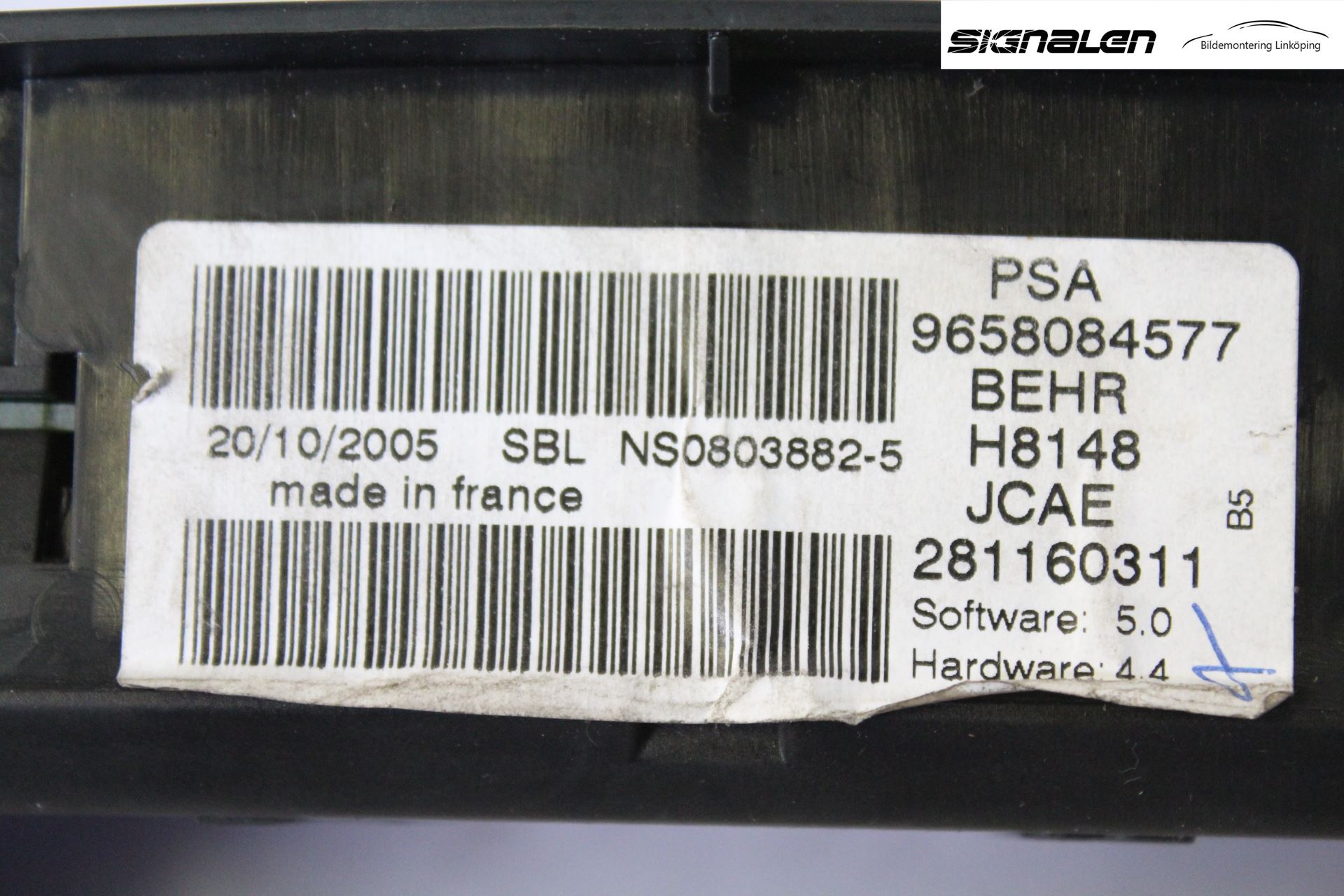 Citroen C4 I   05-10 Varme Ac Betjening-Display