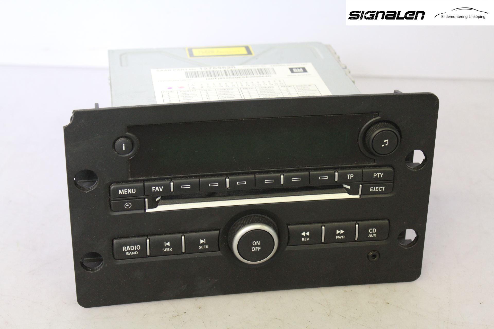 Saab 9-5     06-10 Stereo Radio Med Cd