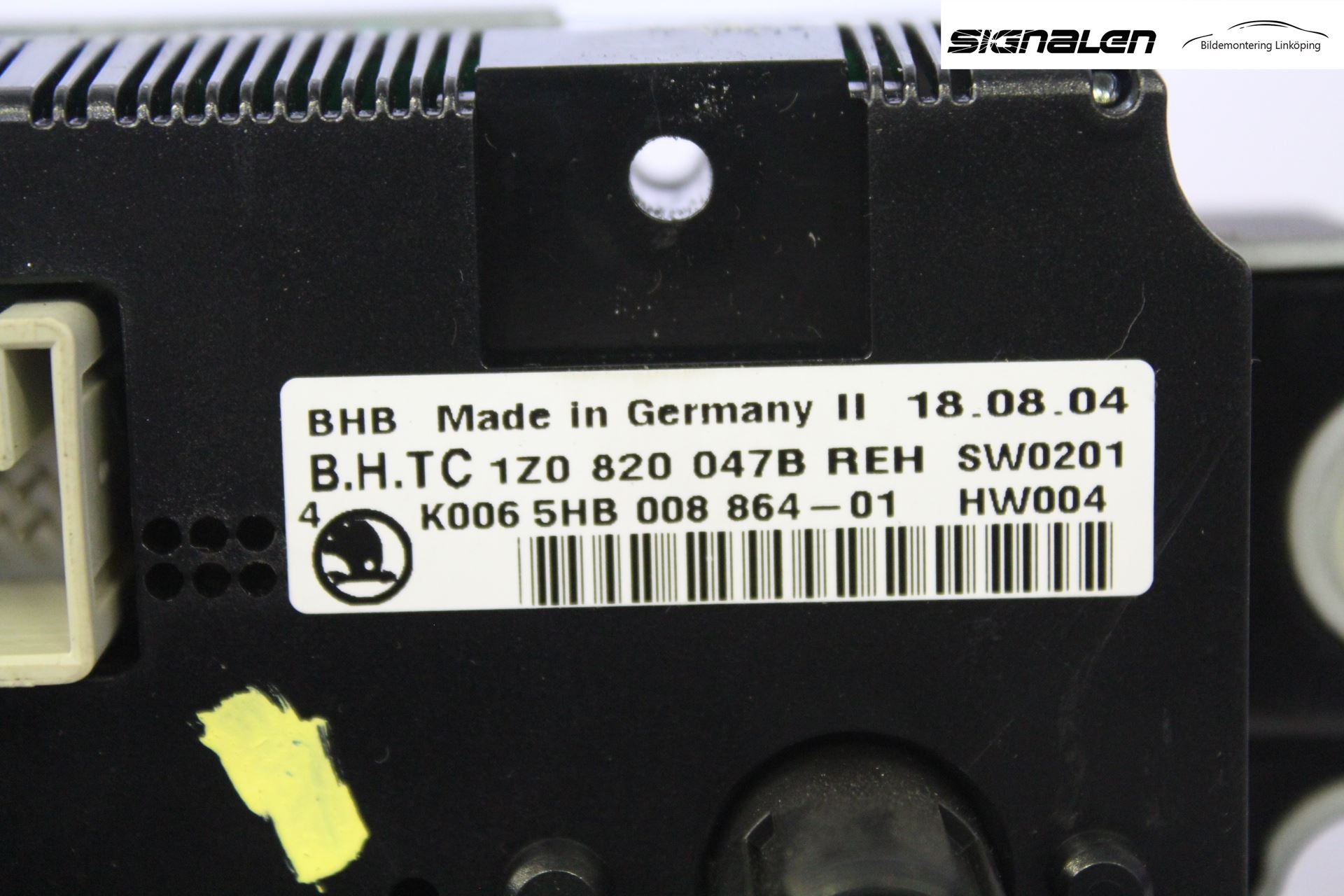 Skoda OCTAVIA (1Z) 05-13 Varme Ac Betjening-Display
