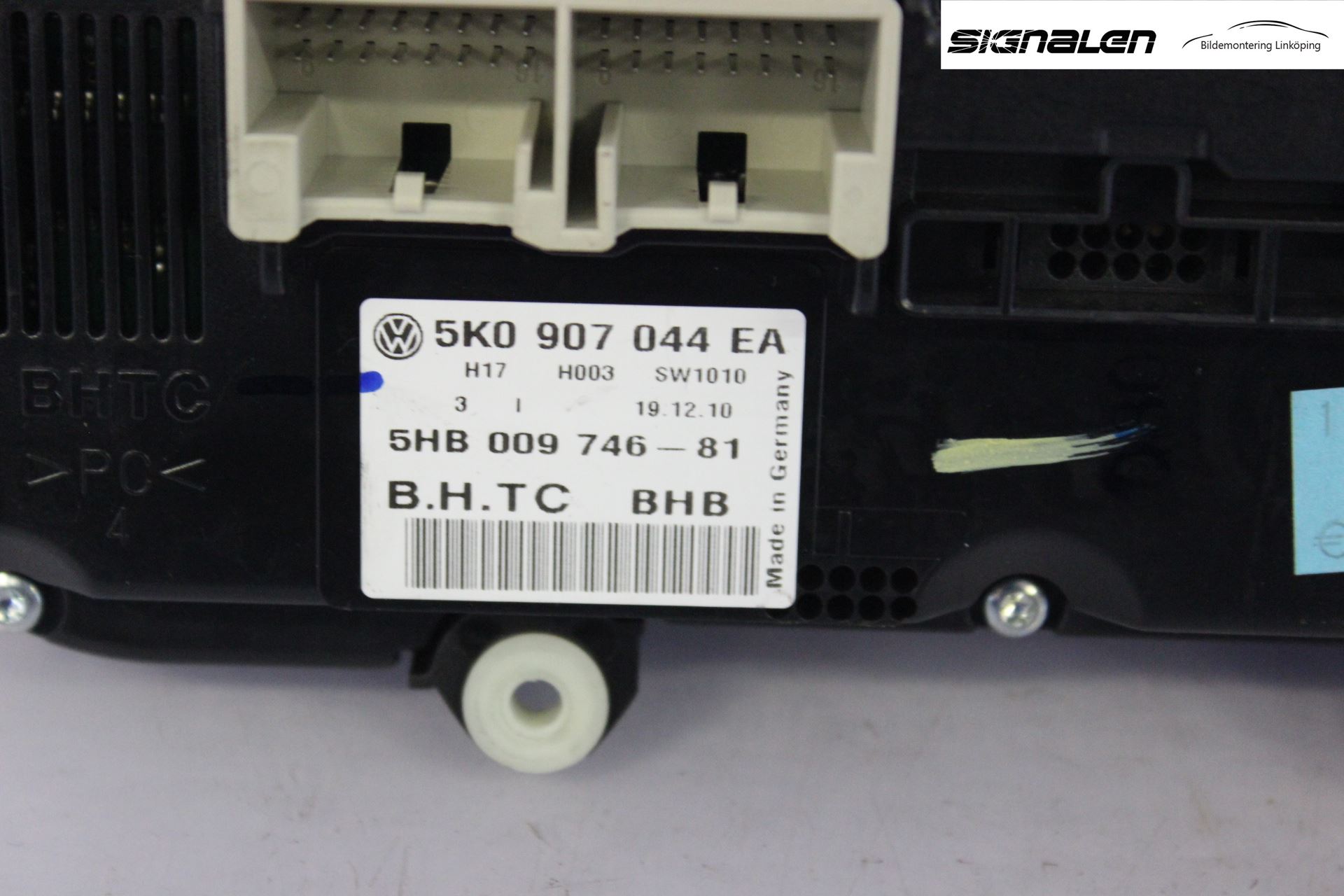 Volkswagen VW TOURAN 10-15 Varme Ac Betjening-Display
