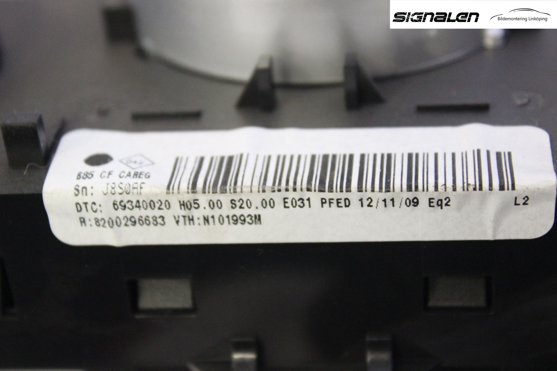 Renault CLIO III  09-12 Varme Ac Betjening-Display