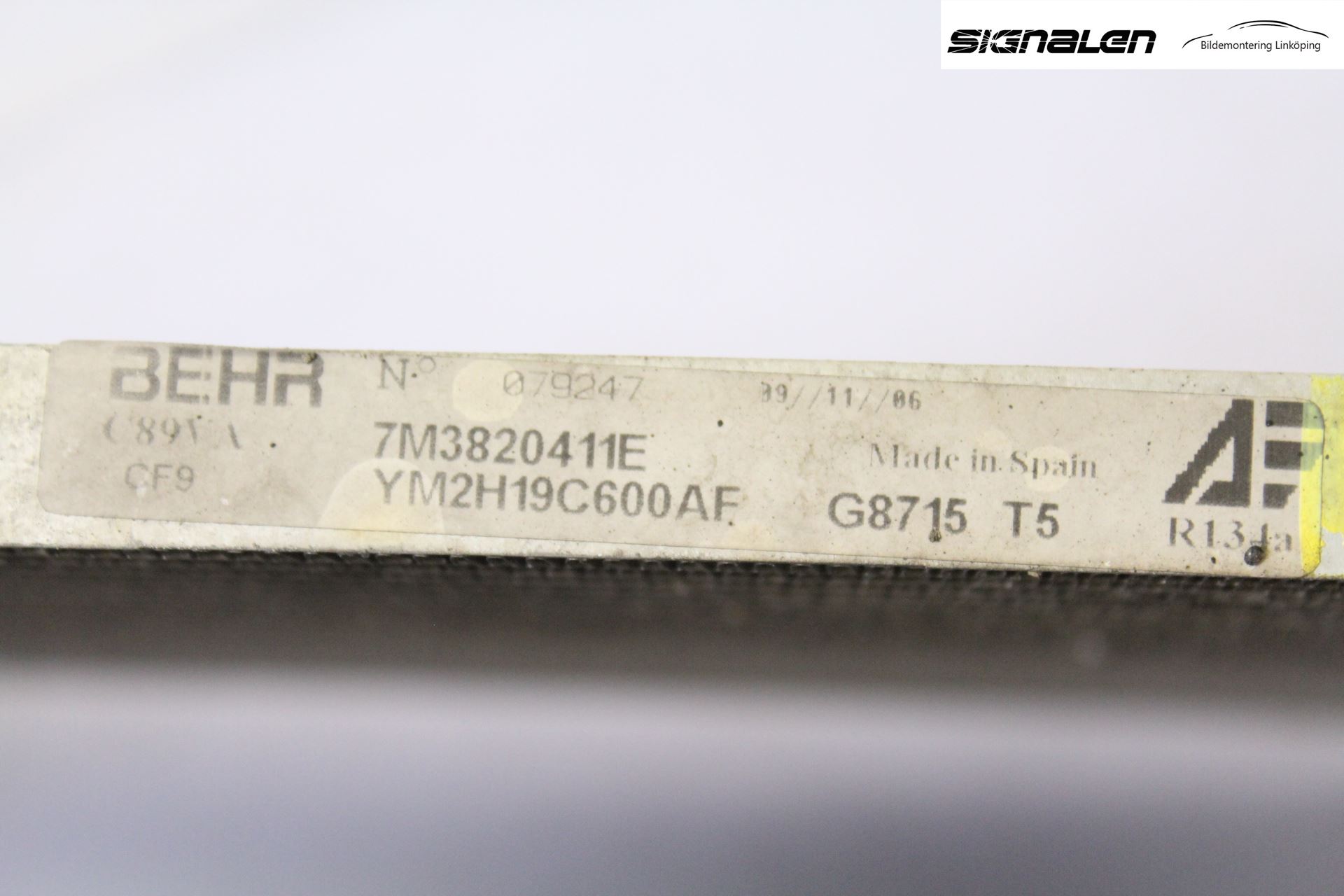 Volkswagen VW SHARAN      01-10 Varme Ac Kondenser-Kjøler