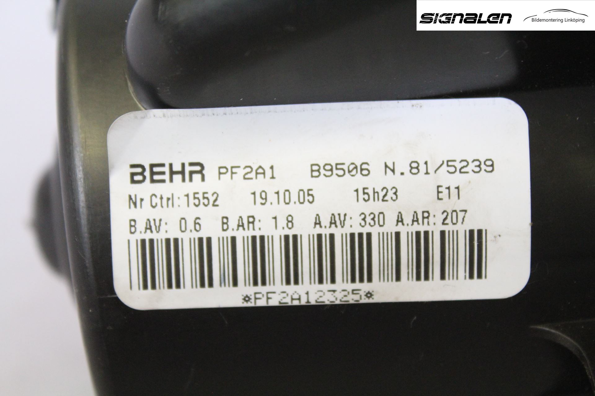 Peugeot 307     05-08 Varmeapparat Viftemotor