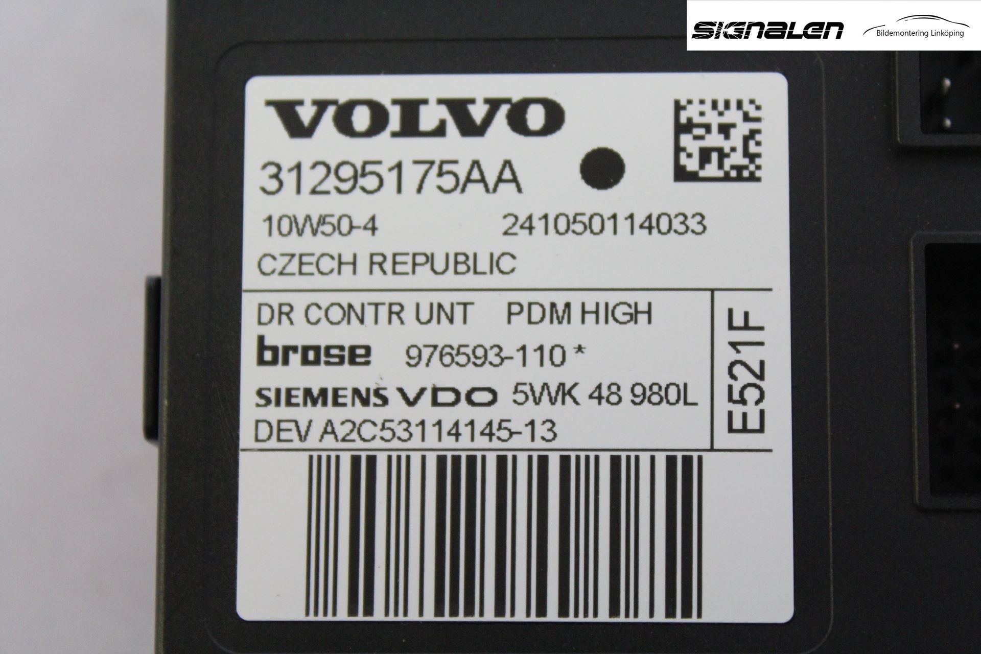Volvo V50 08-12 Vindusheismotor