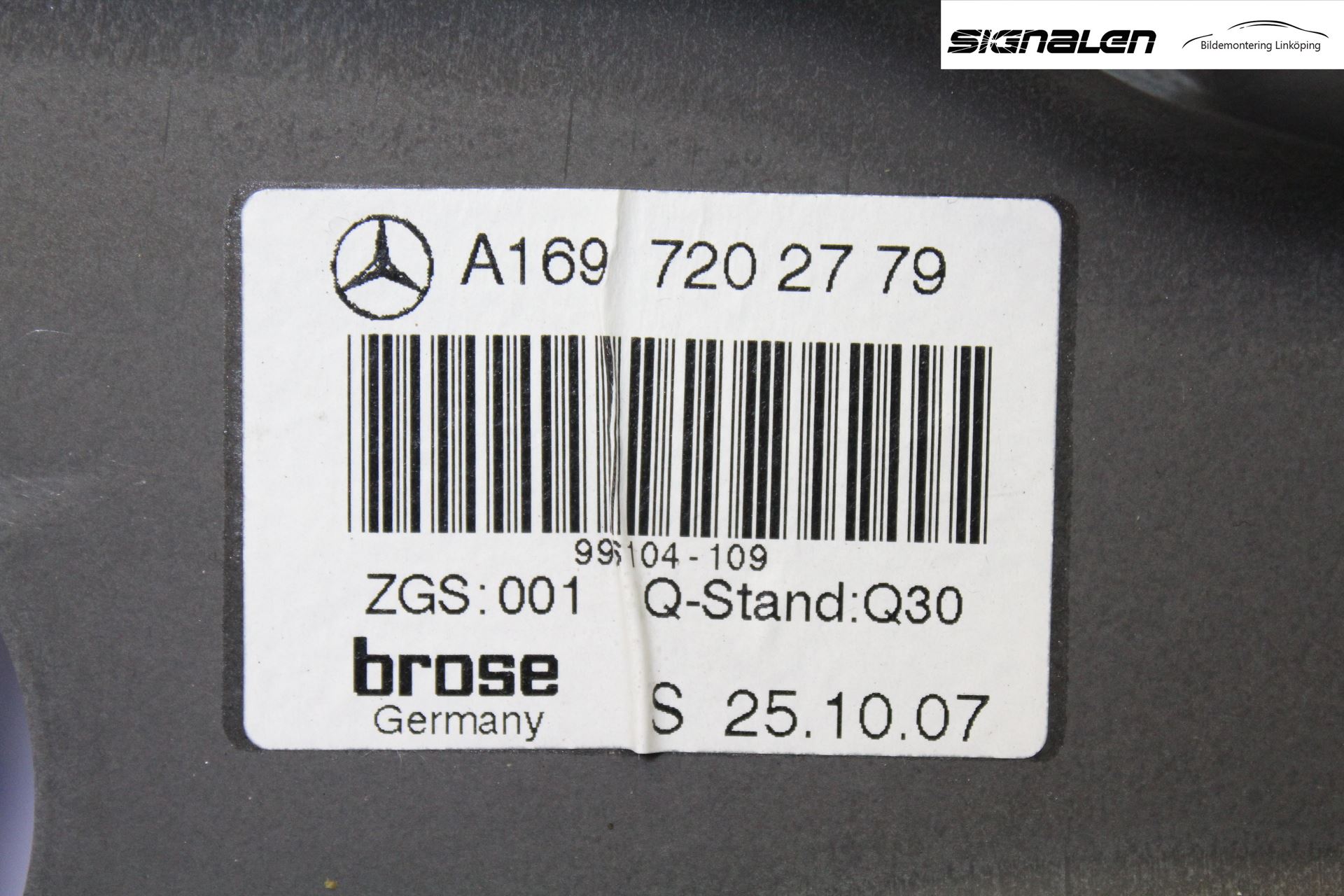 Mercedes-Benz MB B-KLASS (W245) 05-12 Vindusheis