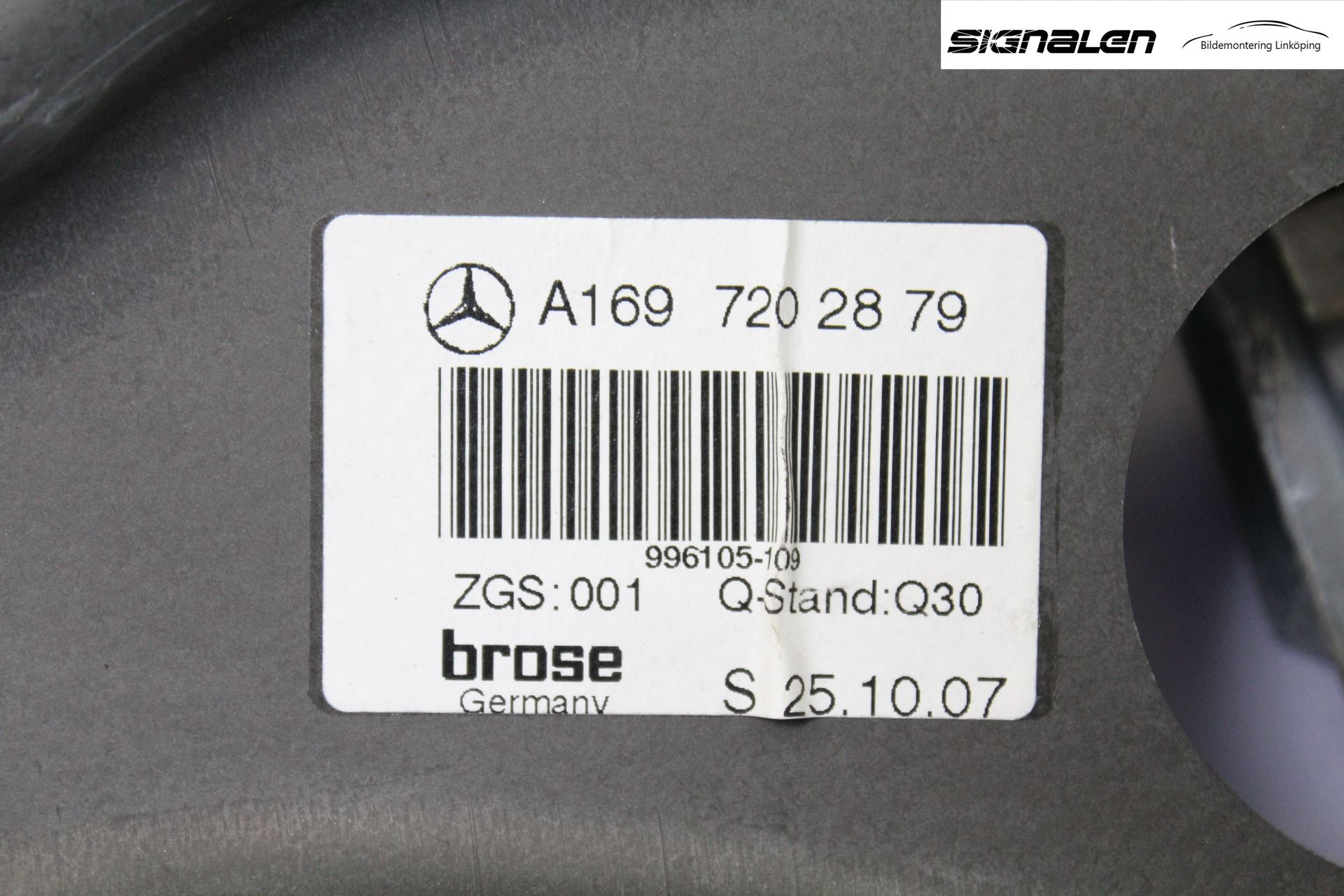 Mercedes-Benz MB B-KLASS (W245) 05-12 Vindusheis