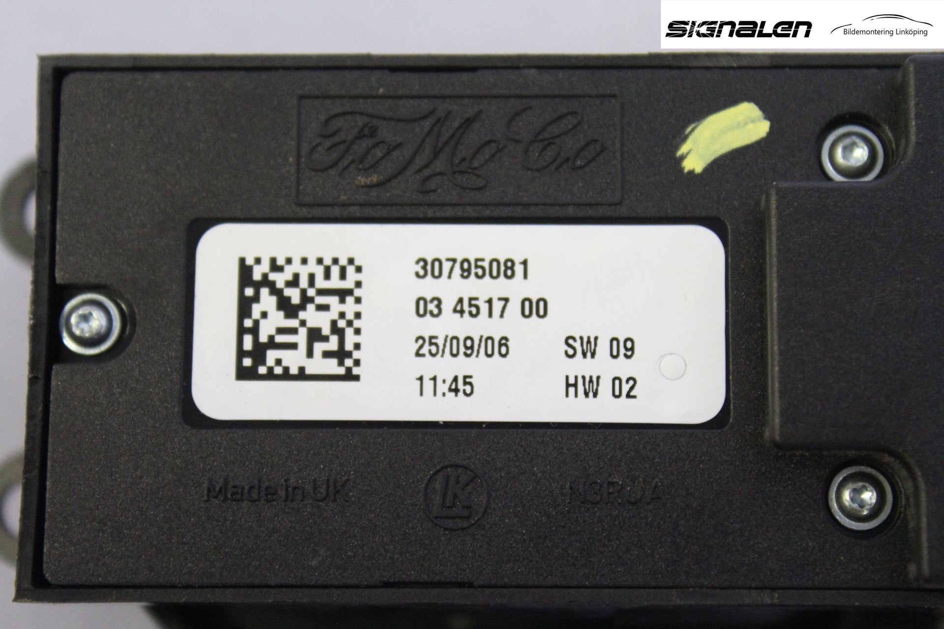 Volvo S40 04-07 Bryter Vindusheis
