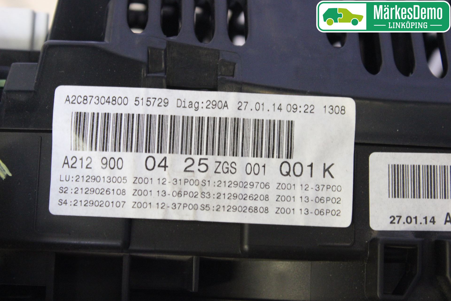 Mercedes-Benz MB E-KLASS (W212) 09-16 Instr Kombinert