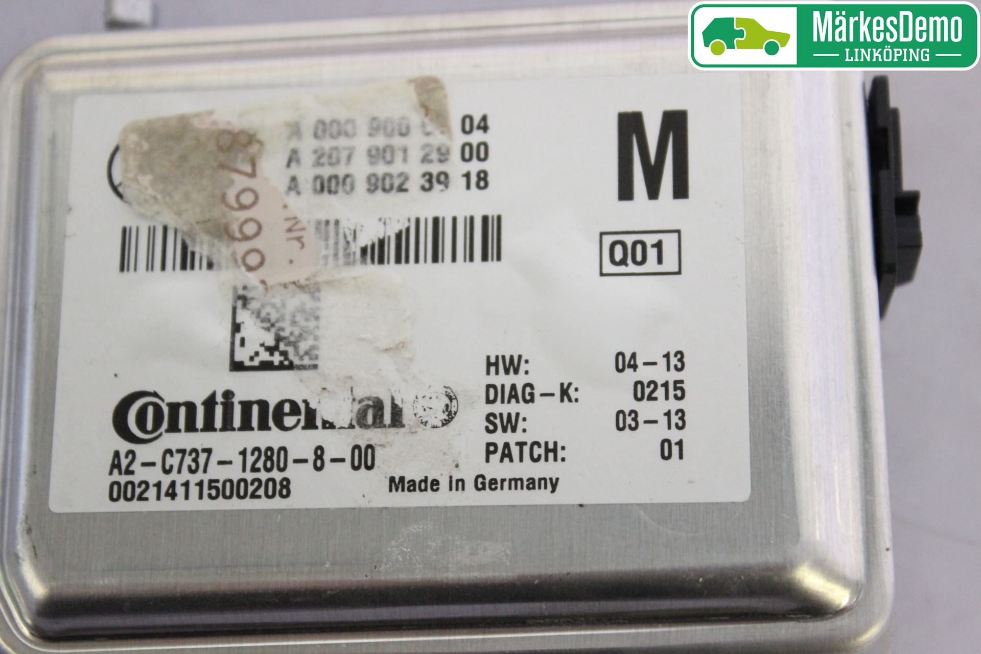 Mercedes-Benz MB E-KLASS (W212) 09-16 Sensor Kollisjonsbeskyttelse