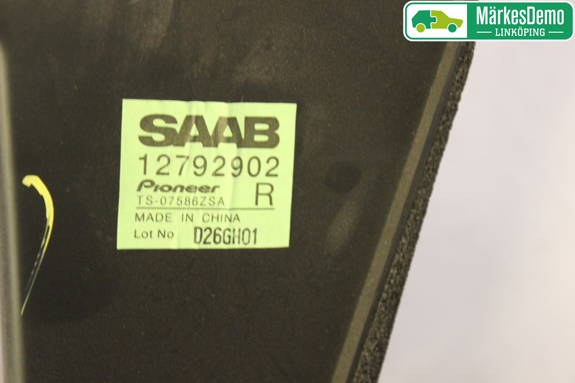 Saab 9-3 VER2/VER3 08-15 Innr Høyttaler