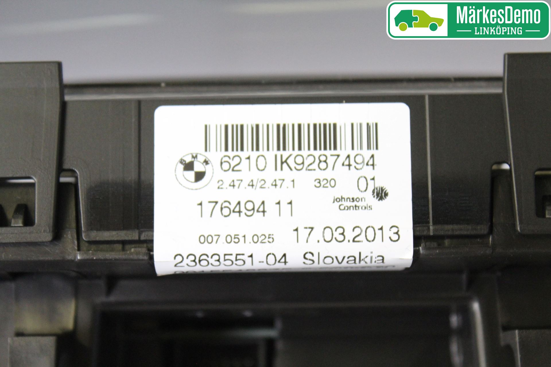 BMW 3 GT F34 13-19 Instr Kombinert