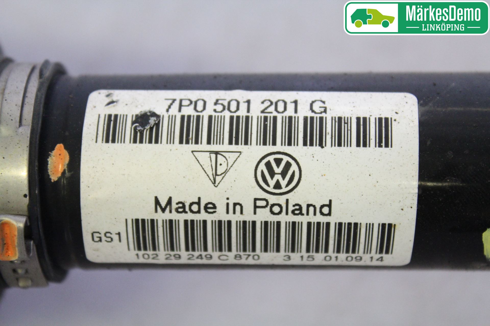 Volkswagen VW TOUAREG 7P 11-18 Drivaksel Bak Kompl Høyre