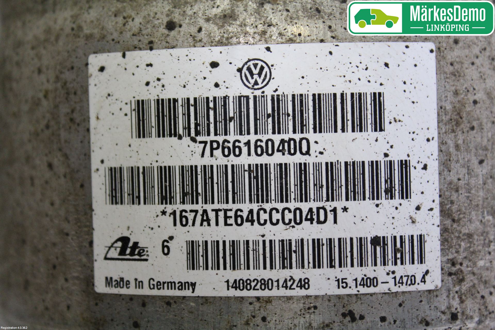 Volkswagen VW TOUAREG 7P 11-18 Fjærbein Foran Høyre