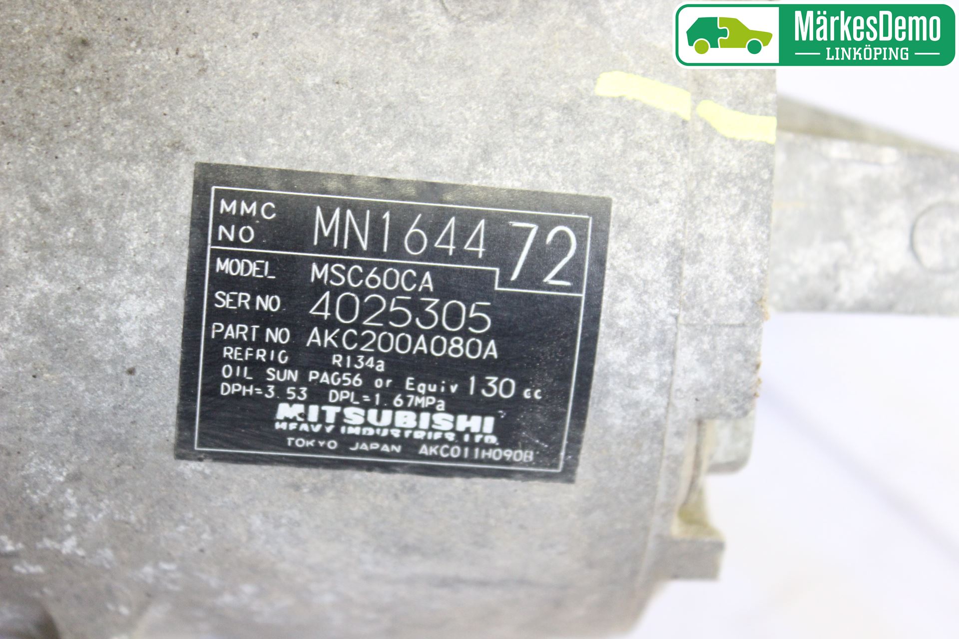 Mitsubishi COLT 09-13 Varme Ac Kompressor