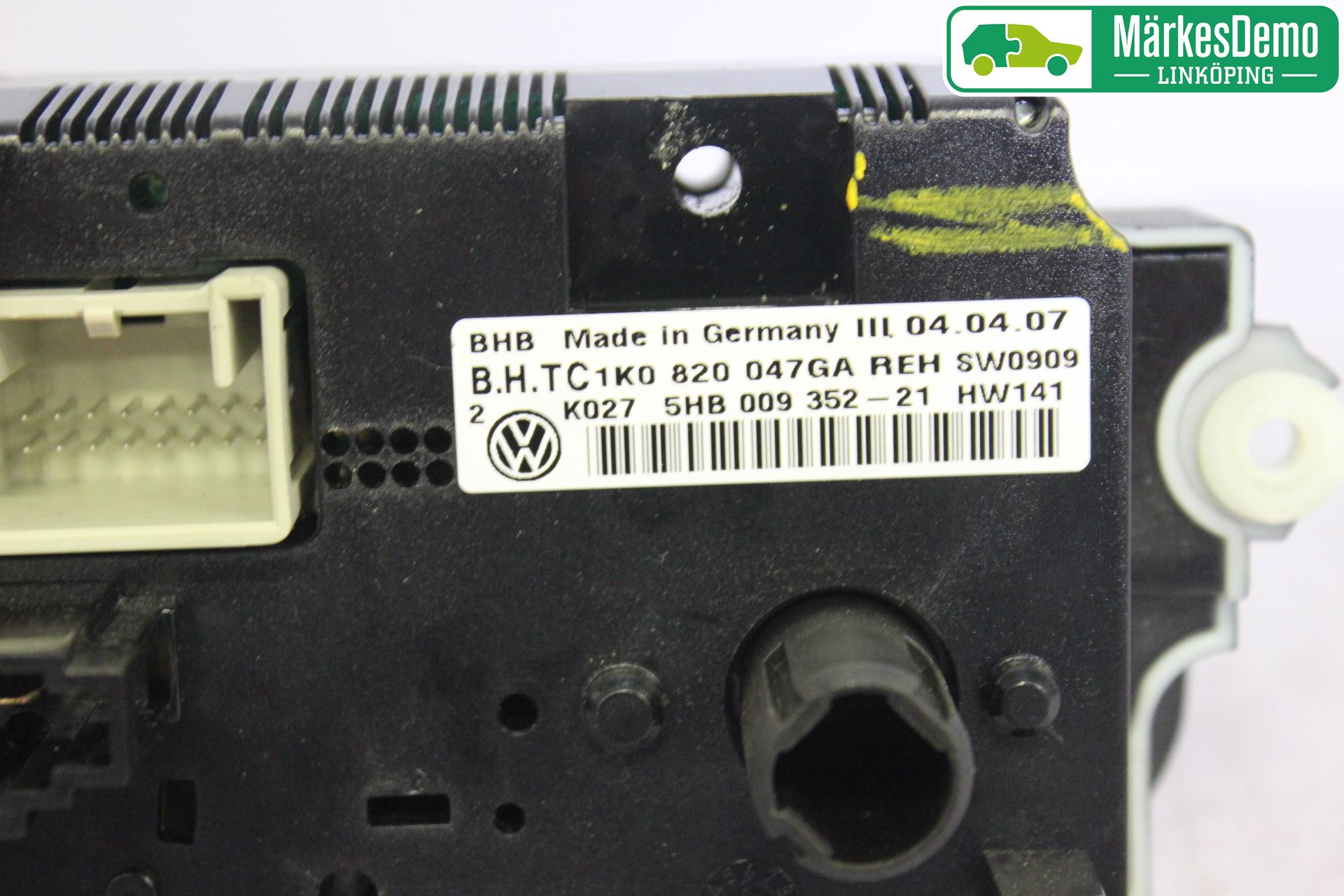 Volkswagen VW GOLF V 04-09 Varme Ac Betjening-Display