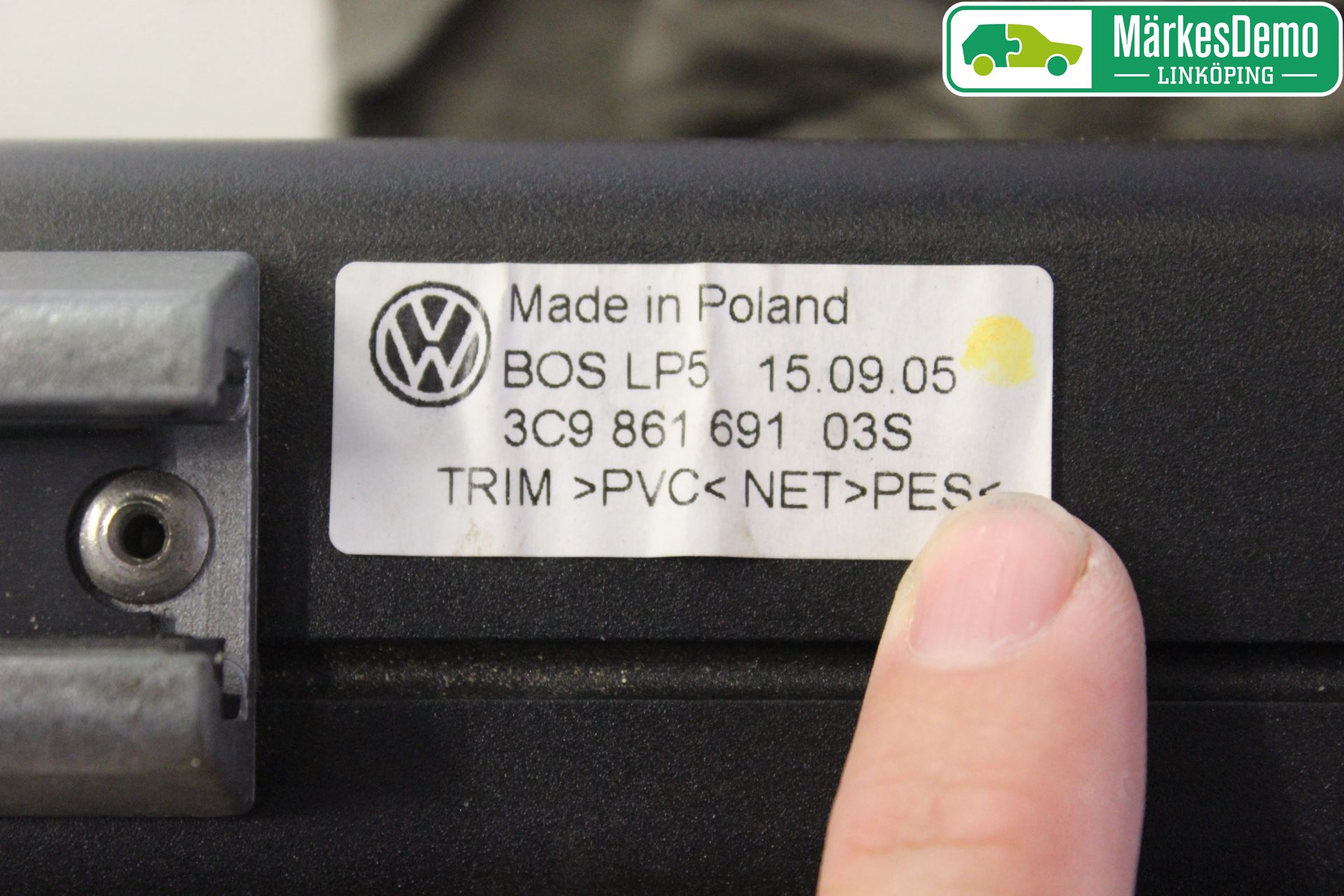 Volkswagen VW PASSAT 05-11 Innr Lastenett