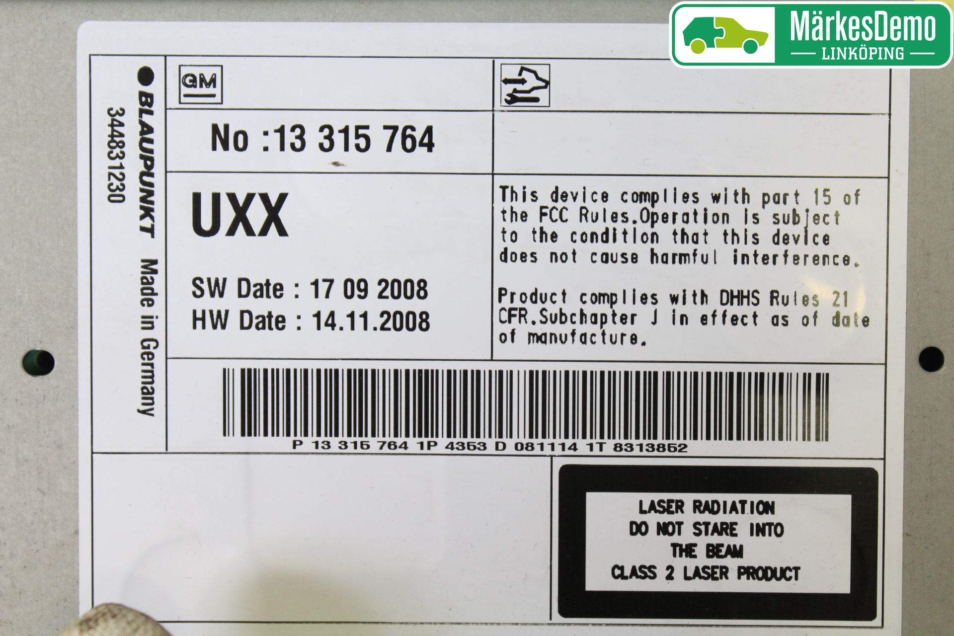 Opel INSIGNIA 09-16 Stereo Radio Med Cd