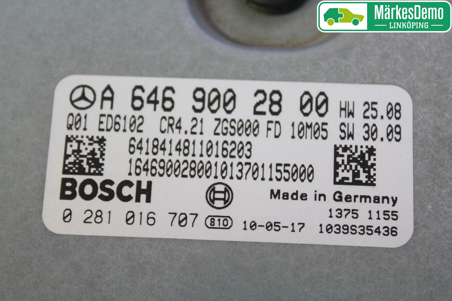 Mercedes-Benz MB VITO/VIANO (W639) 04-14 Styreenhet Innsprøytning