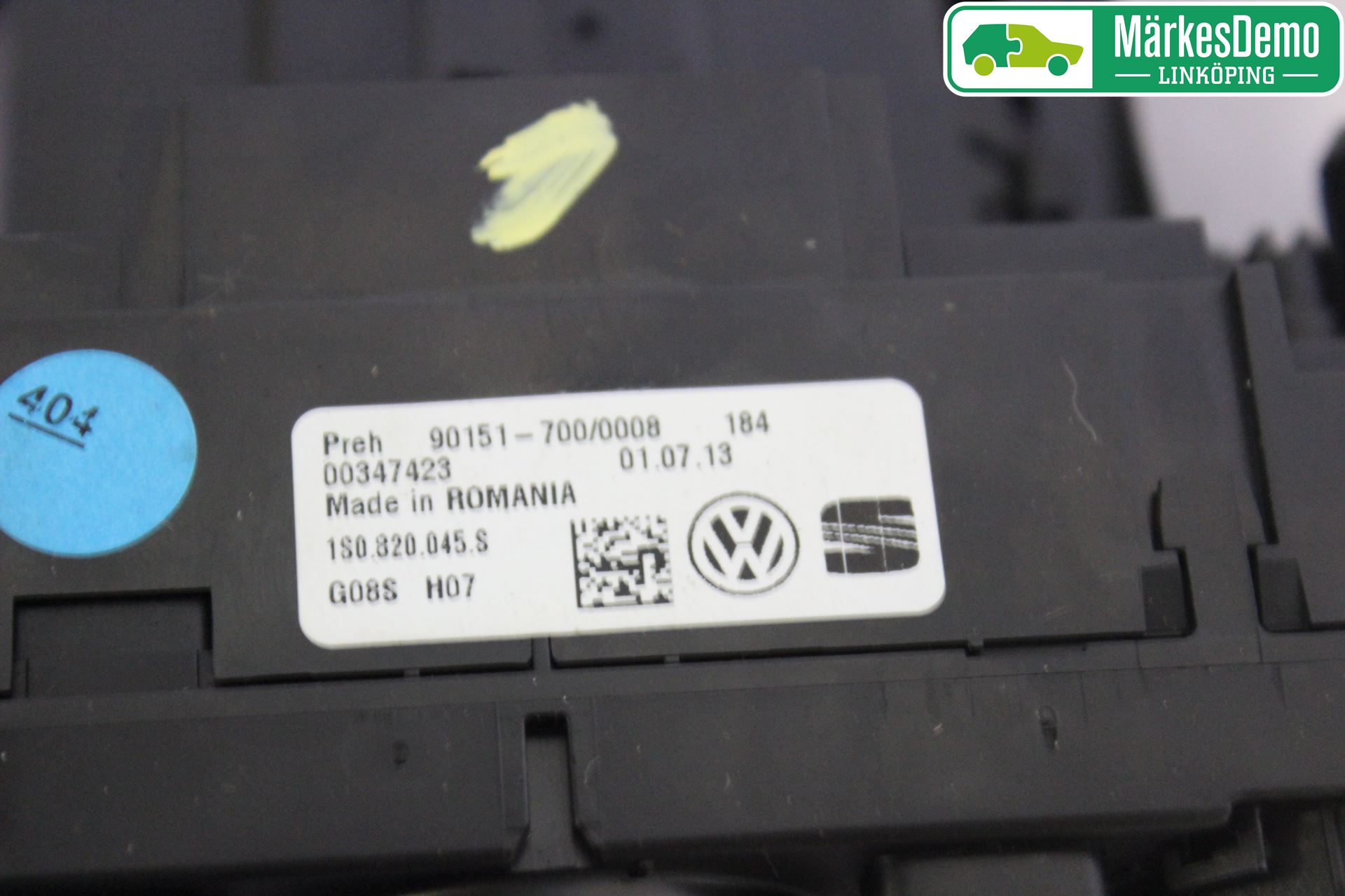 Volkswagen VW UP! / E-UP! Varme Ac Betjening-Display